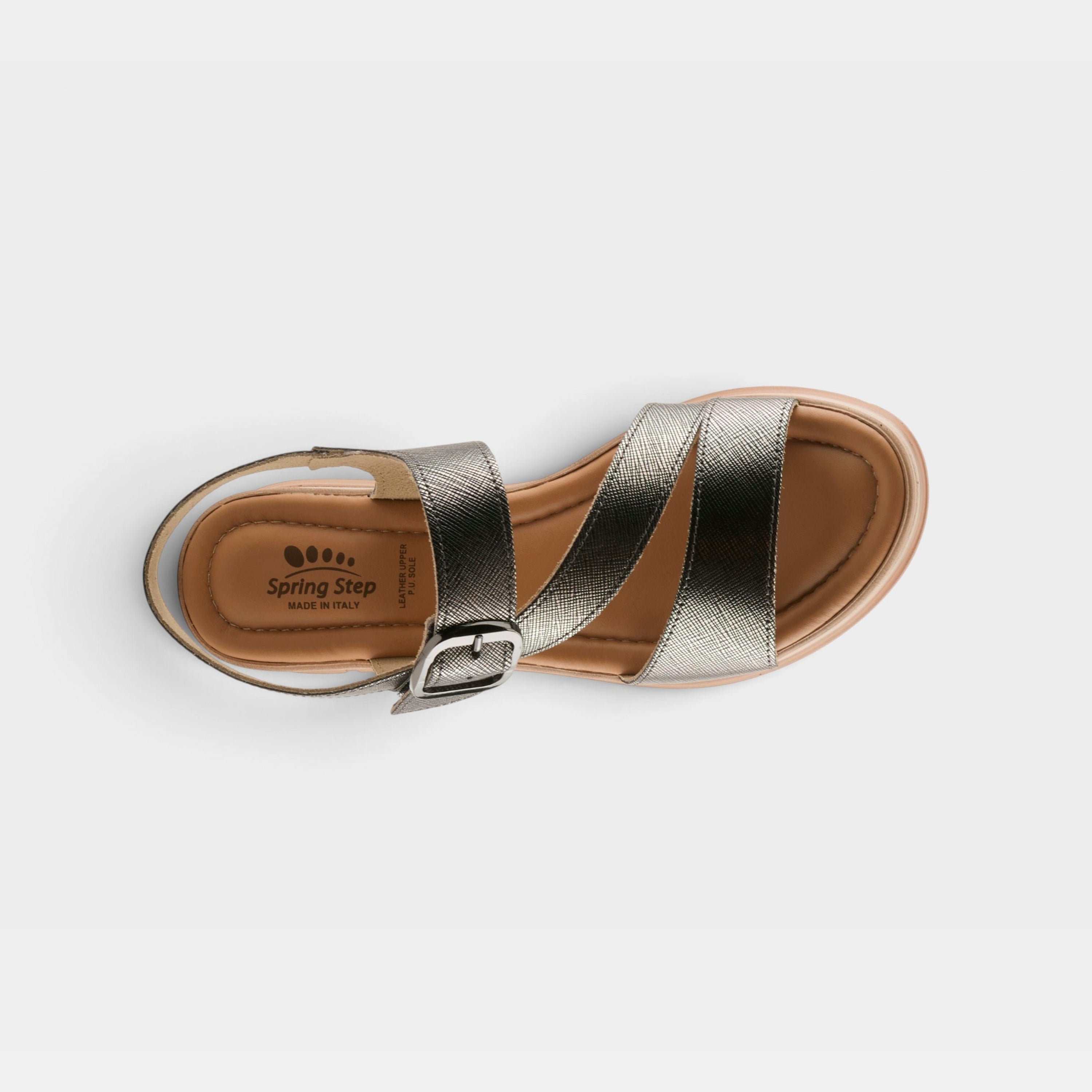 Spring Step Taliah Pewter Sandal