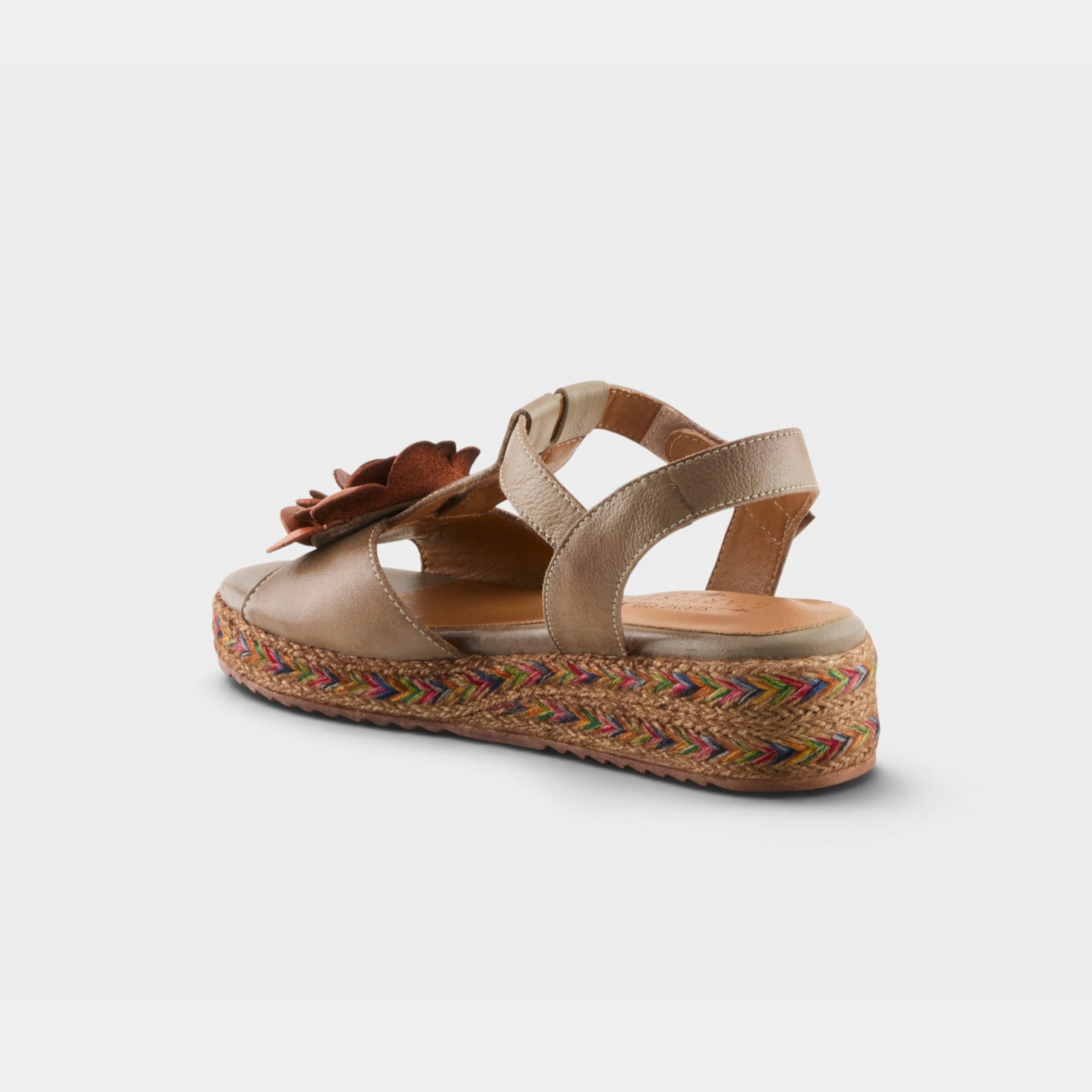 L'Artiste Tempest sandals in Light Grey, alternate angle view