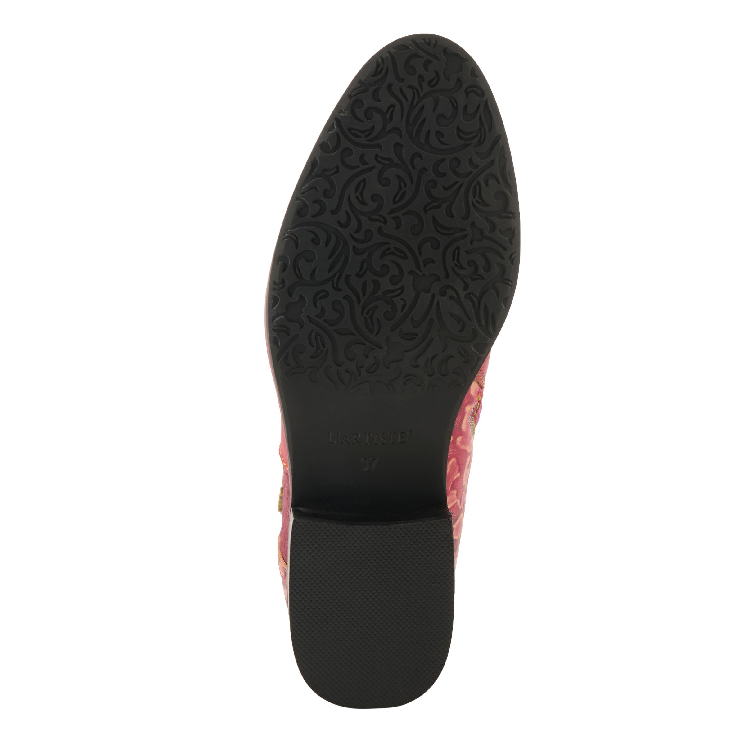 L'Artiste L'ARTISTE TIATIA BOOTS boot in bordeaux with handcrafted leather design