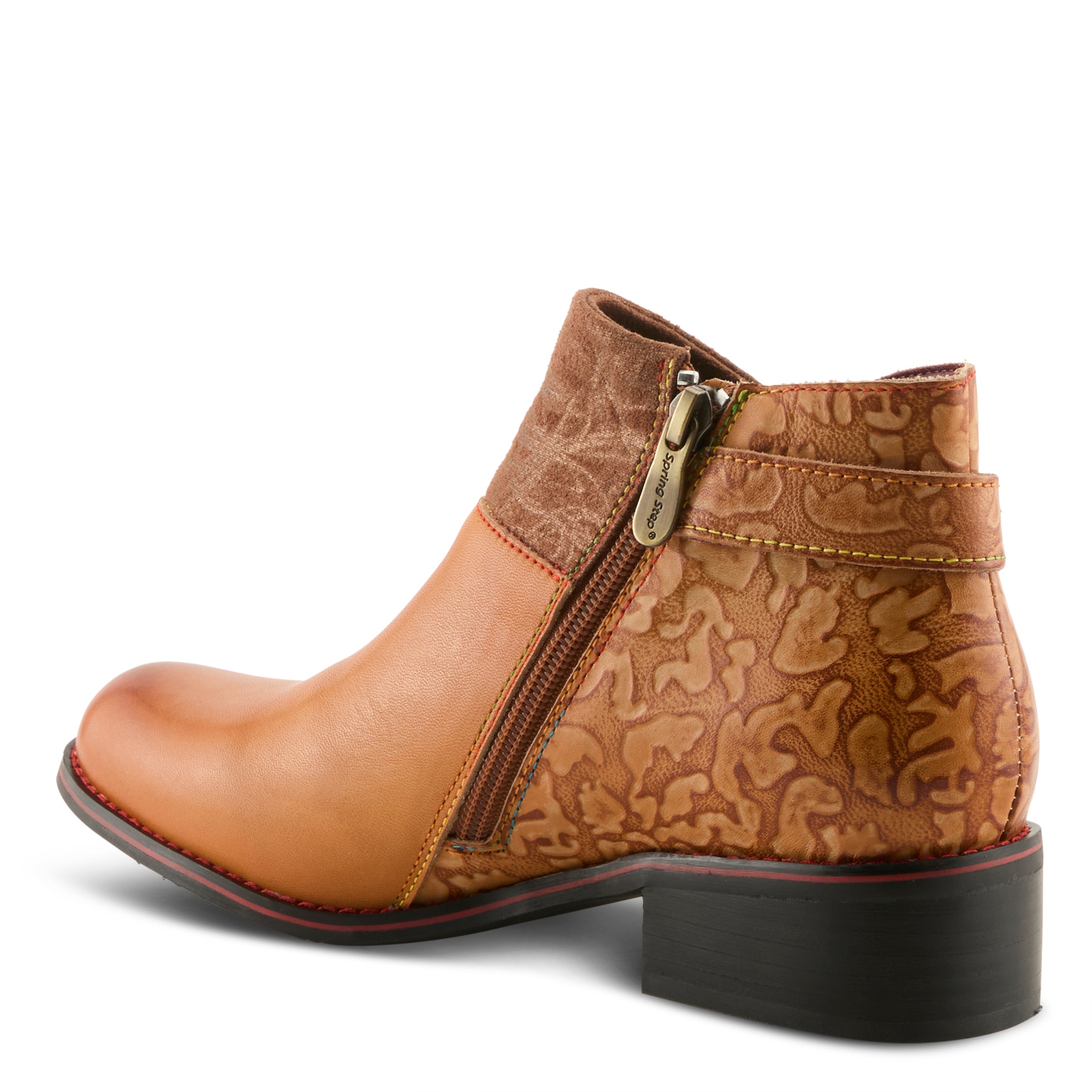 L'Artiste L'ARTISTE TIATIA BOOTS boot in camel with handcrafted leather design