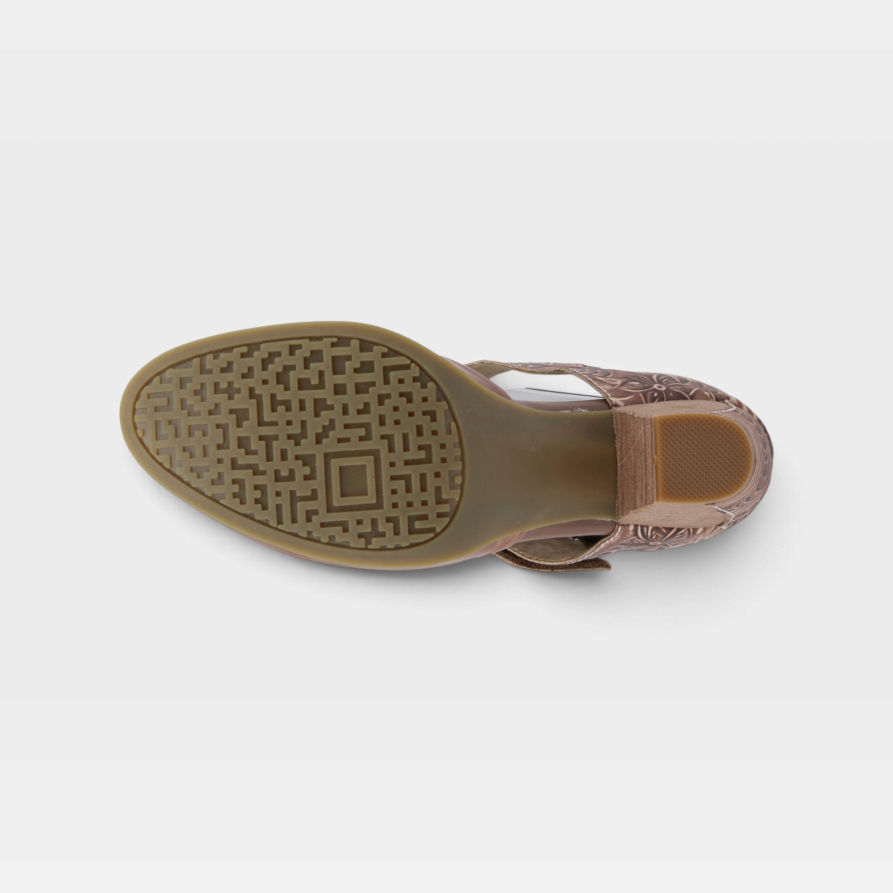 L'Artiste Toolie shoes in Brown, outsole view