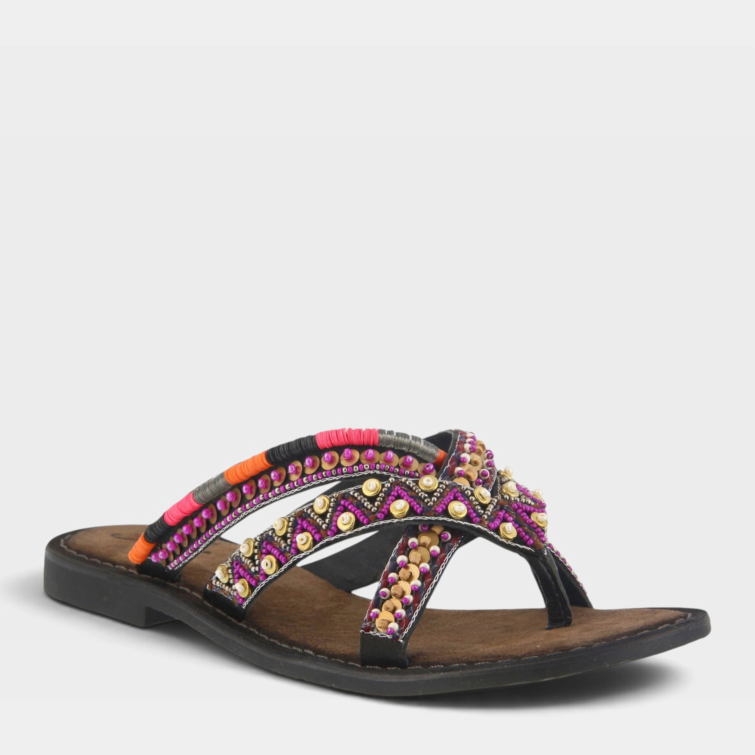 Azura Triage Black Multi Sandal