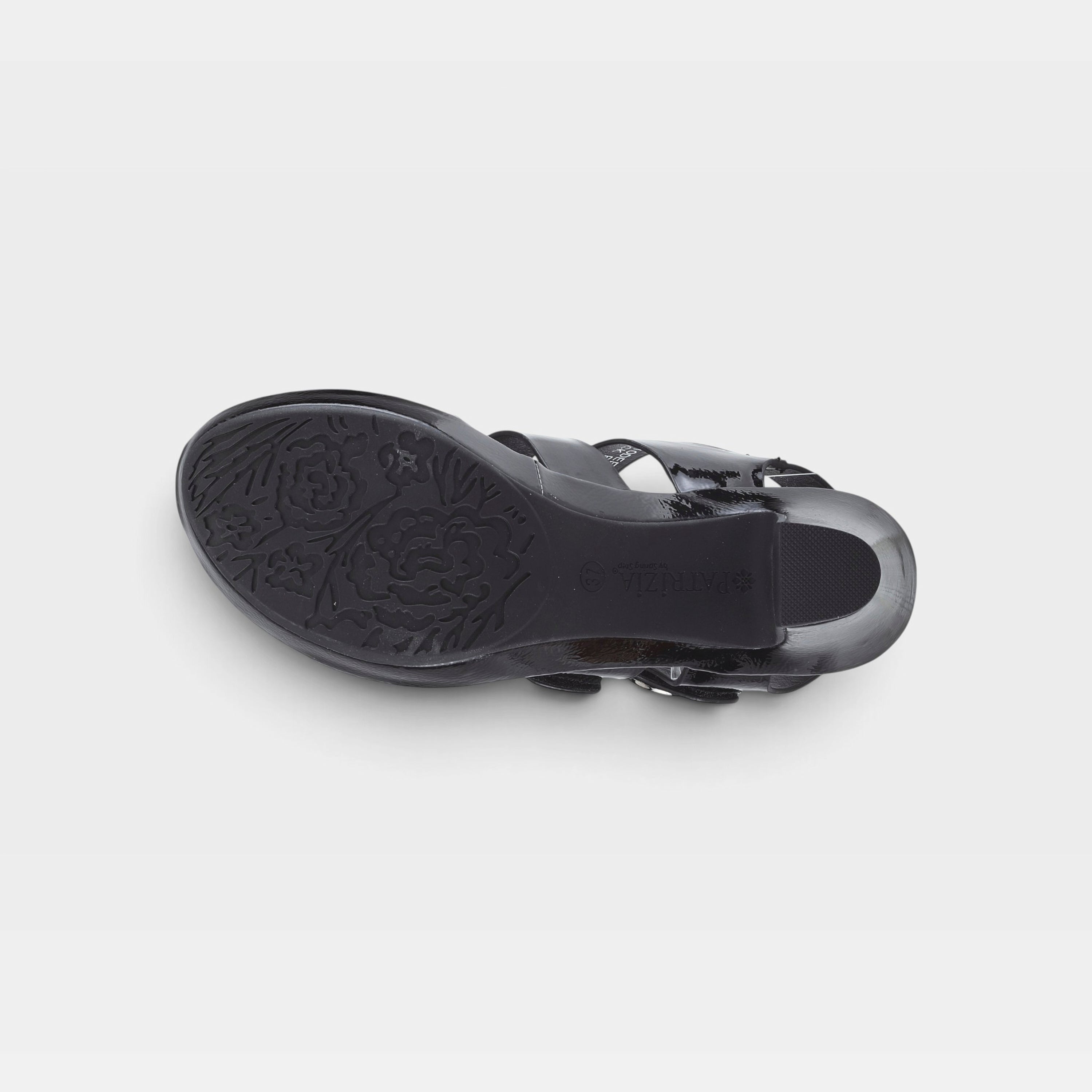 Patrizia Triodee Black Patent Slingback Sandal