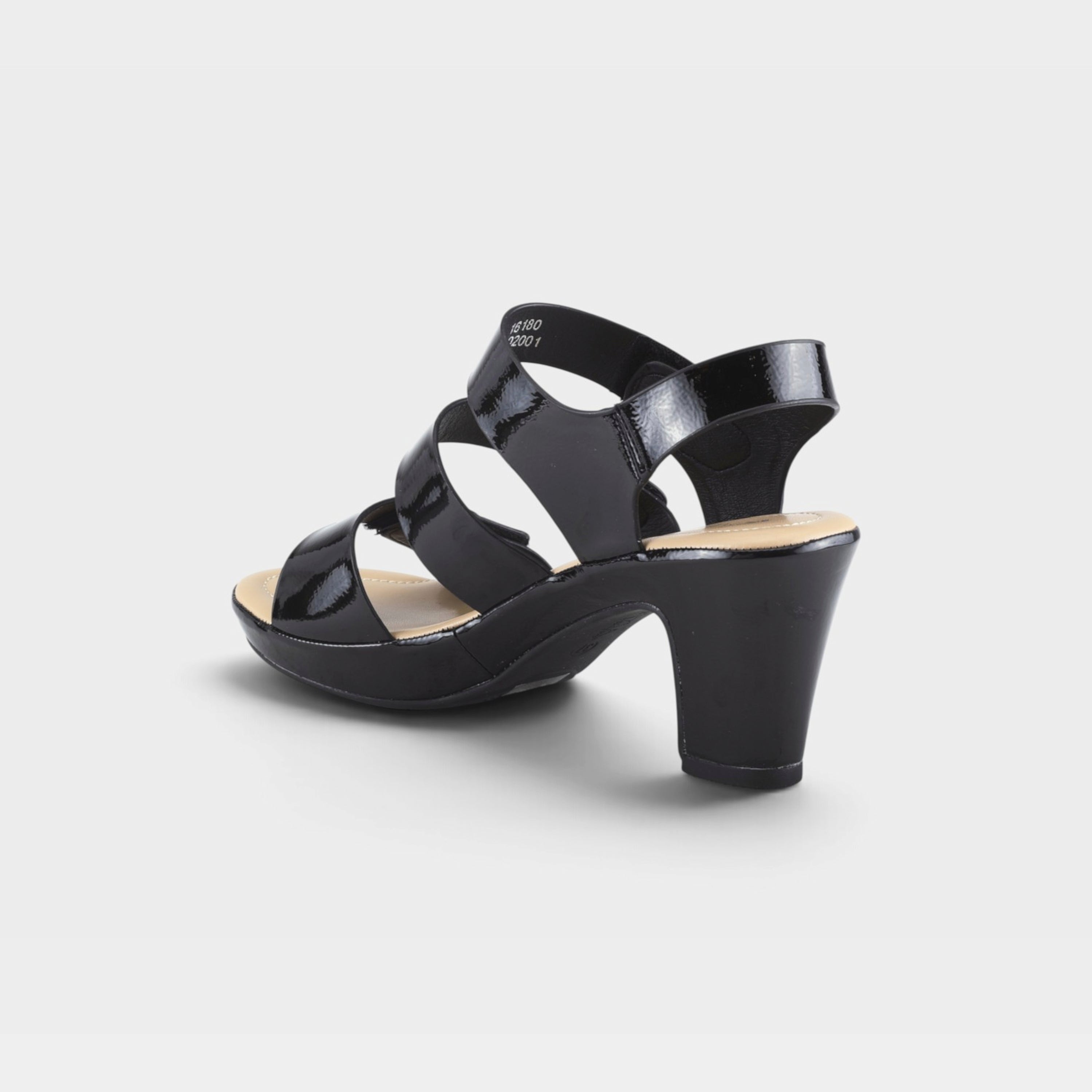 Patrizia Triodee Black Patent Slingback Sandal