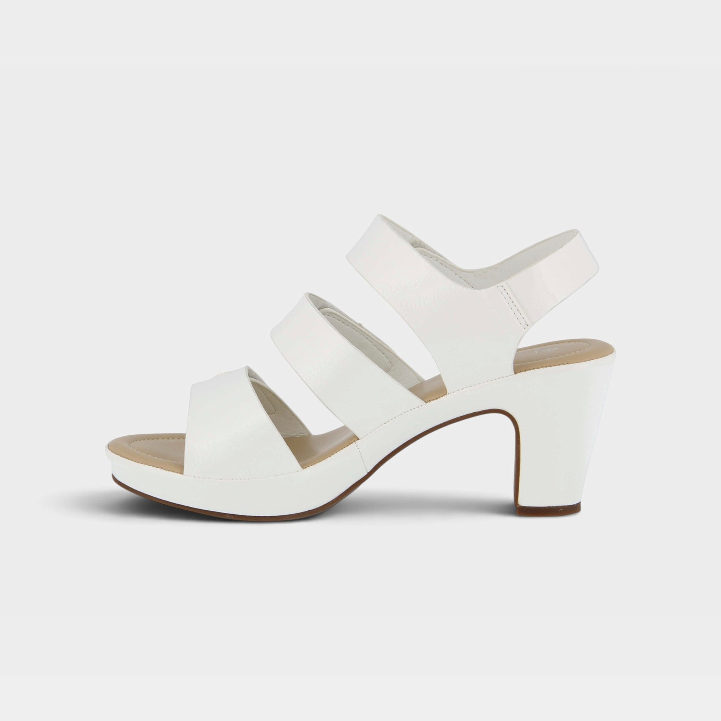 Patrizia Triodee White Patent Slingback Sandal