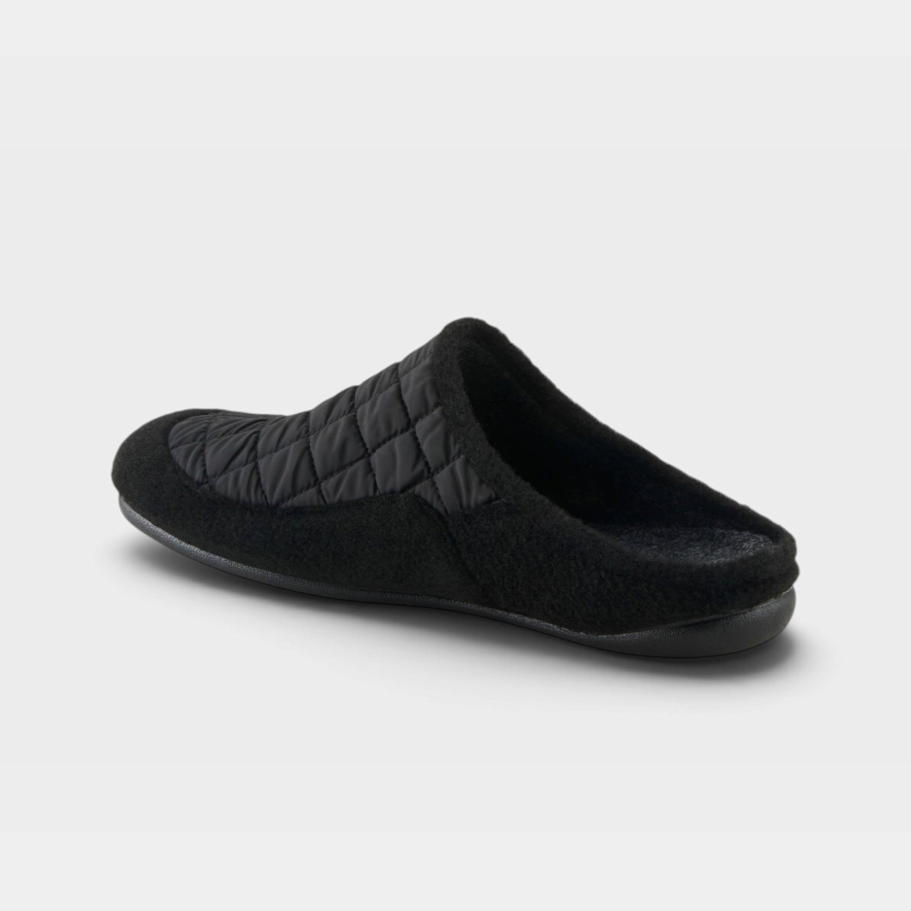 Spring Step Men Twiled Black Slipper