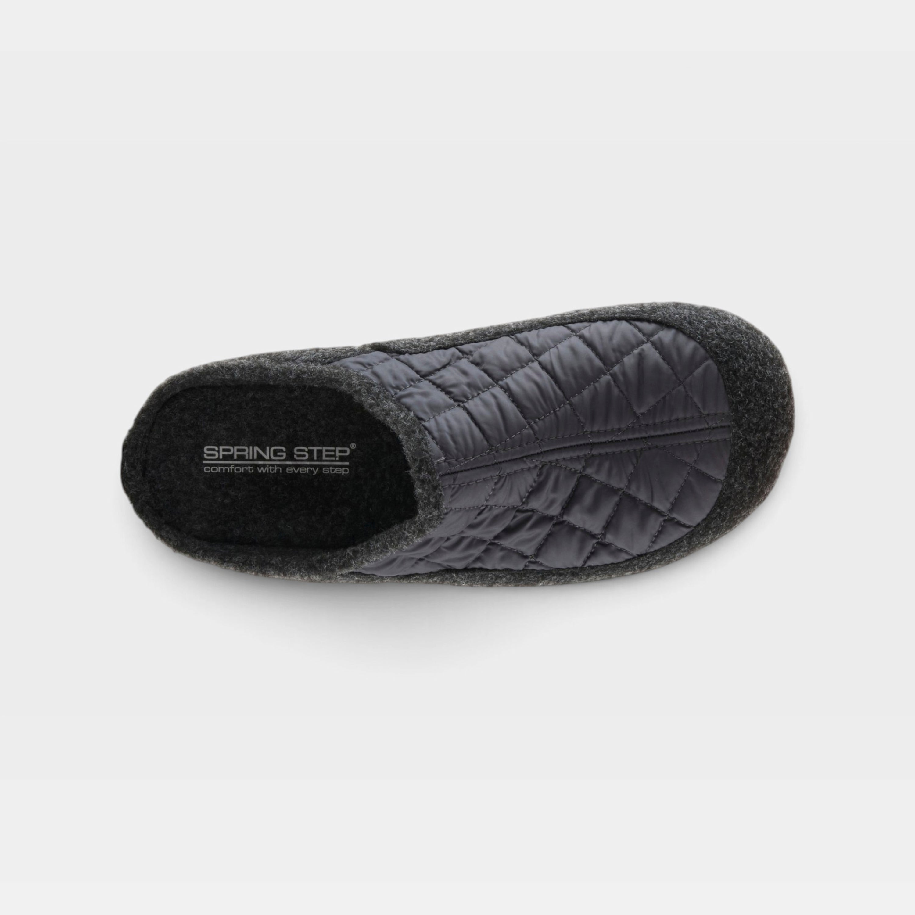 Spring Step Men Twiled Grey Slipper