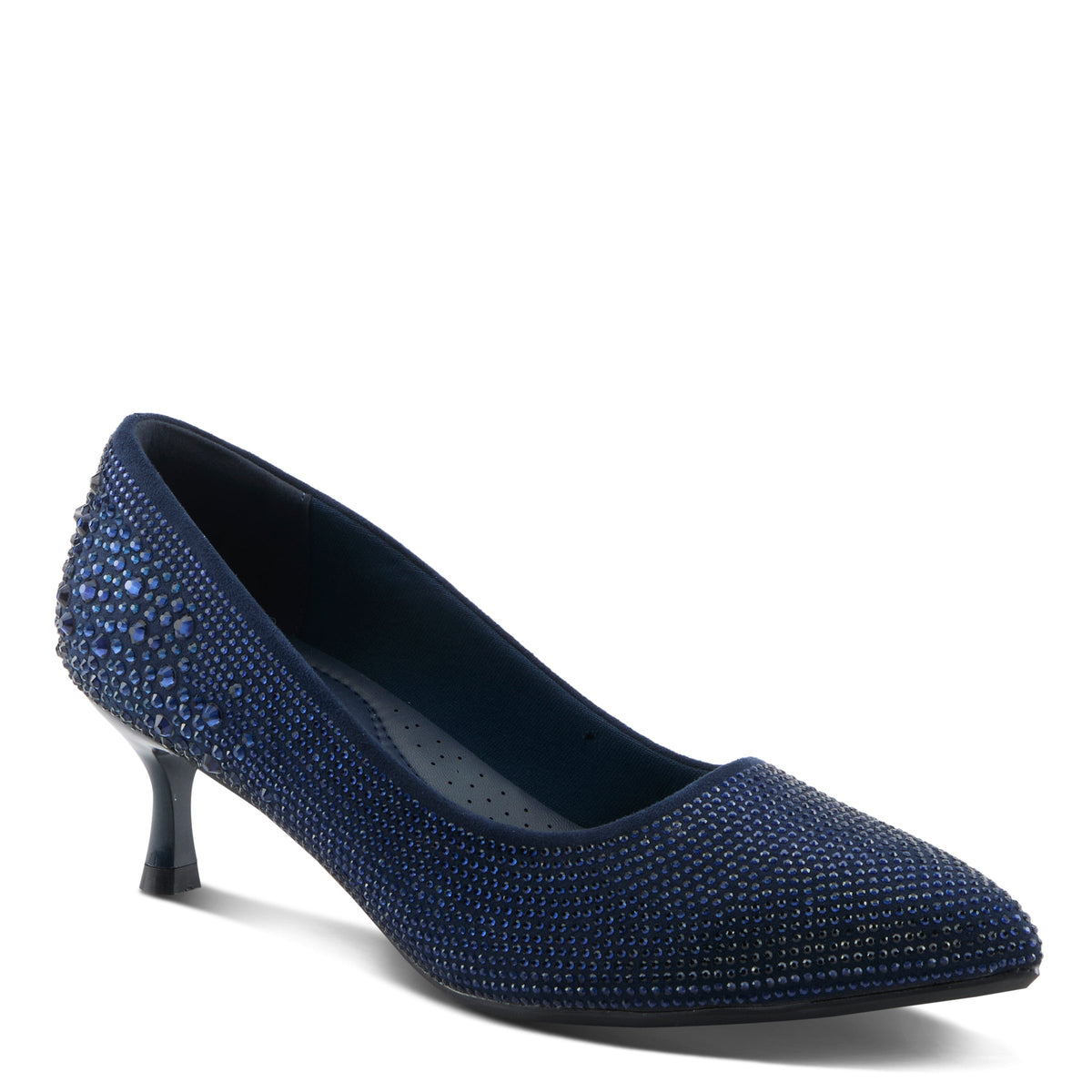 Women's Tyanna Pump by Patrizia by Spring Step in Navy (Size 38 M), image size:1200x1200