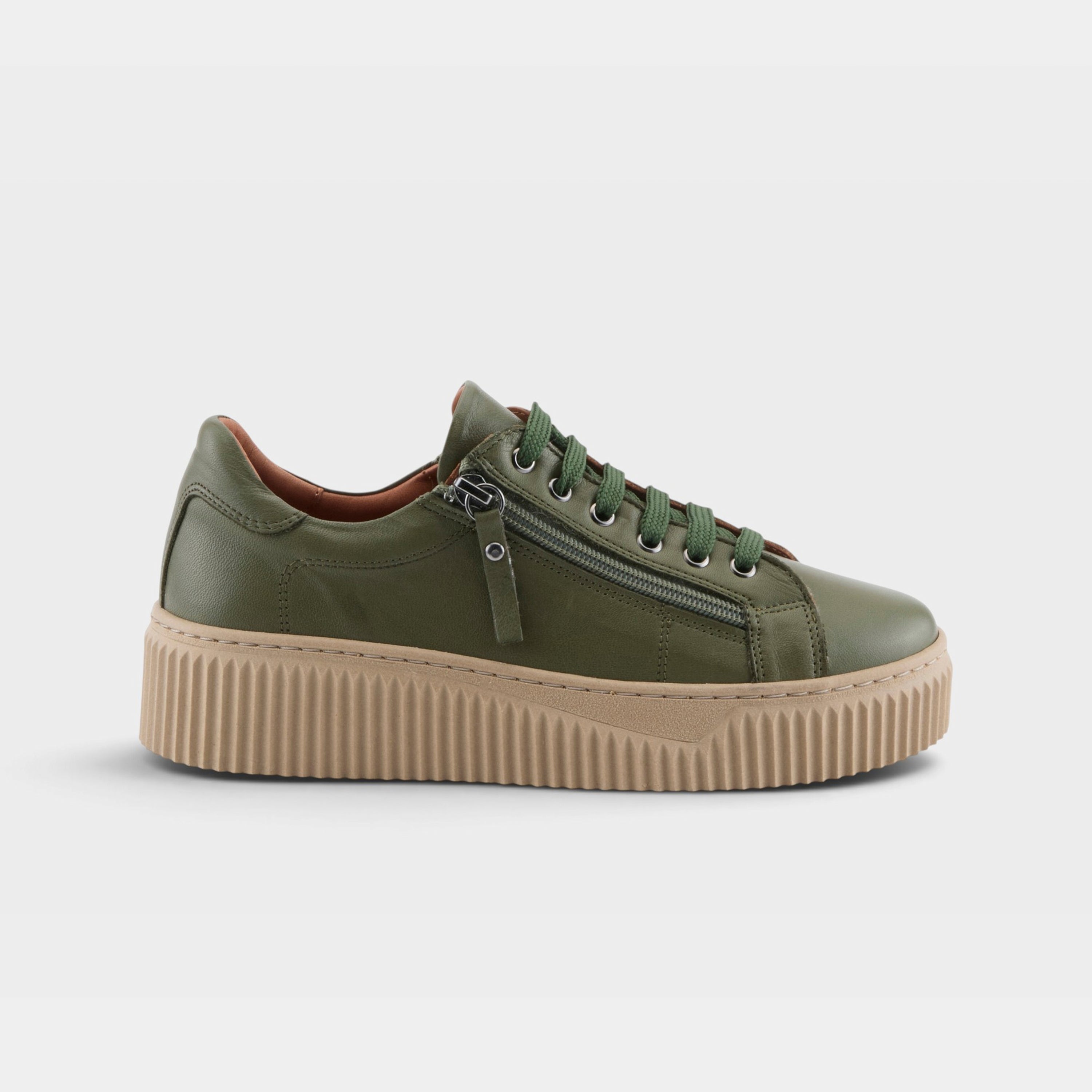 Spring Step Vibe Olive Green Sneaker