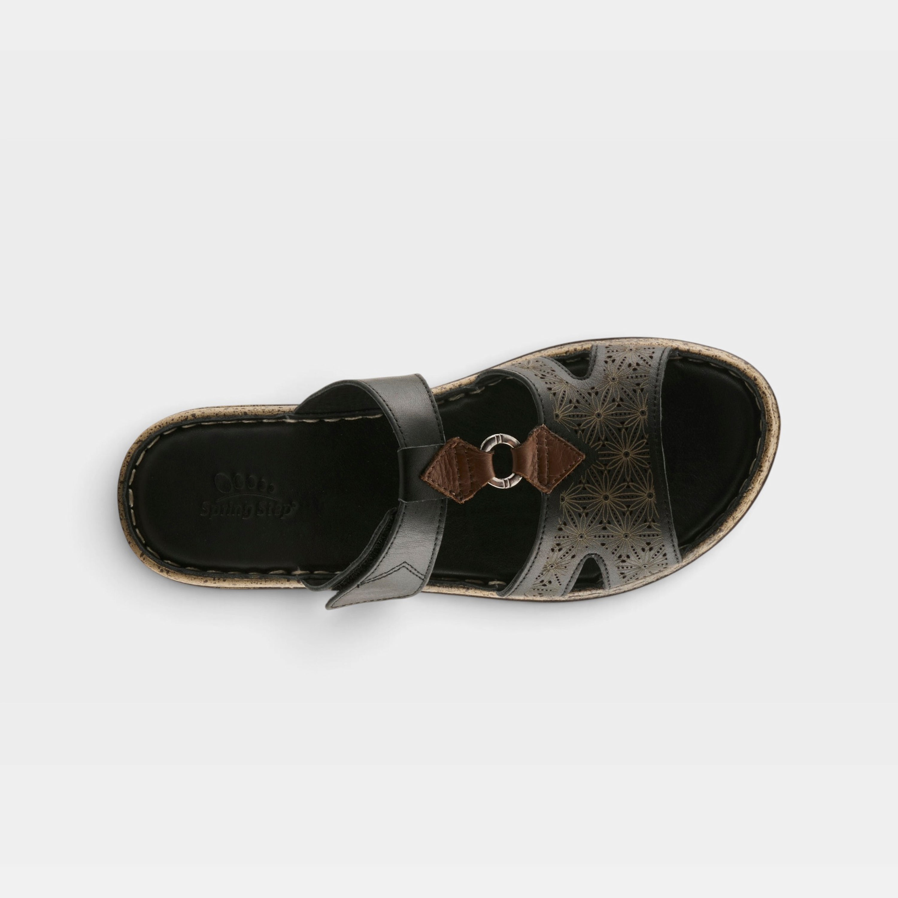 Spring Step Virelle Black Sandal