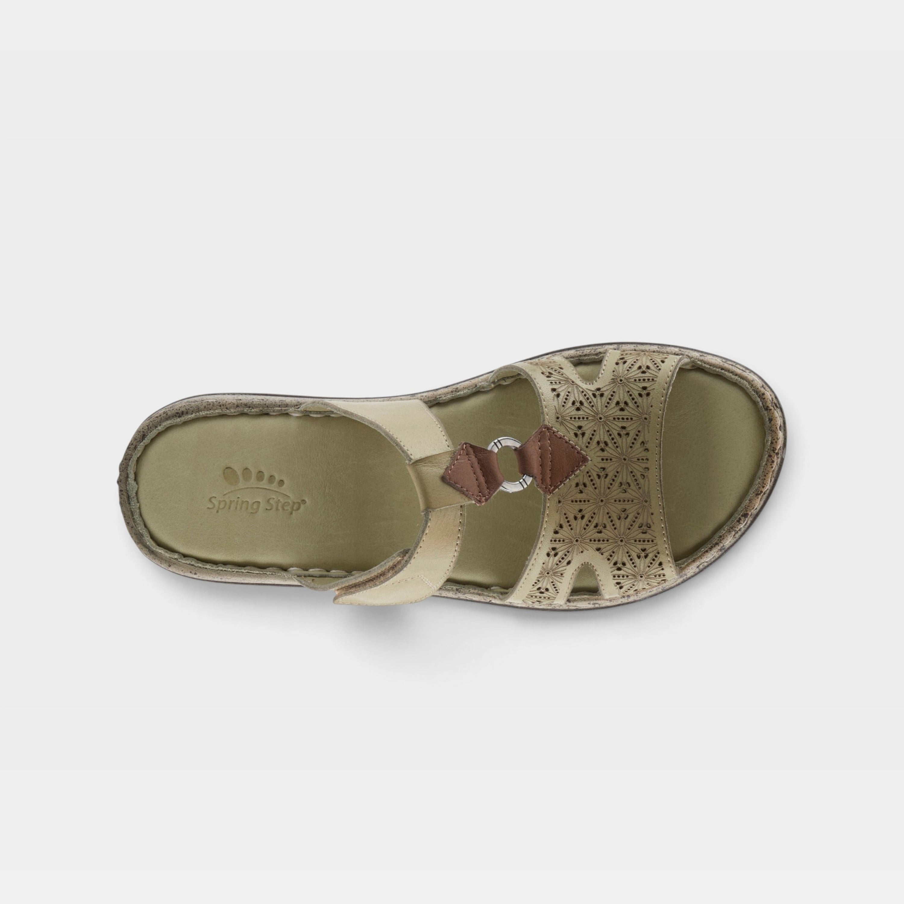 Spring Step Virelle Sage Green Sandal