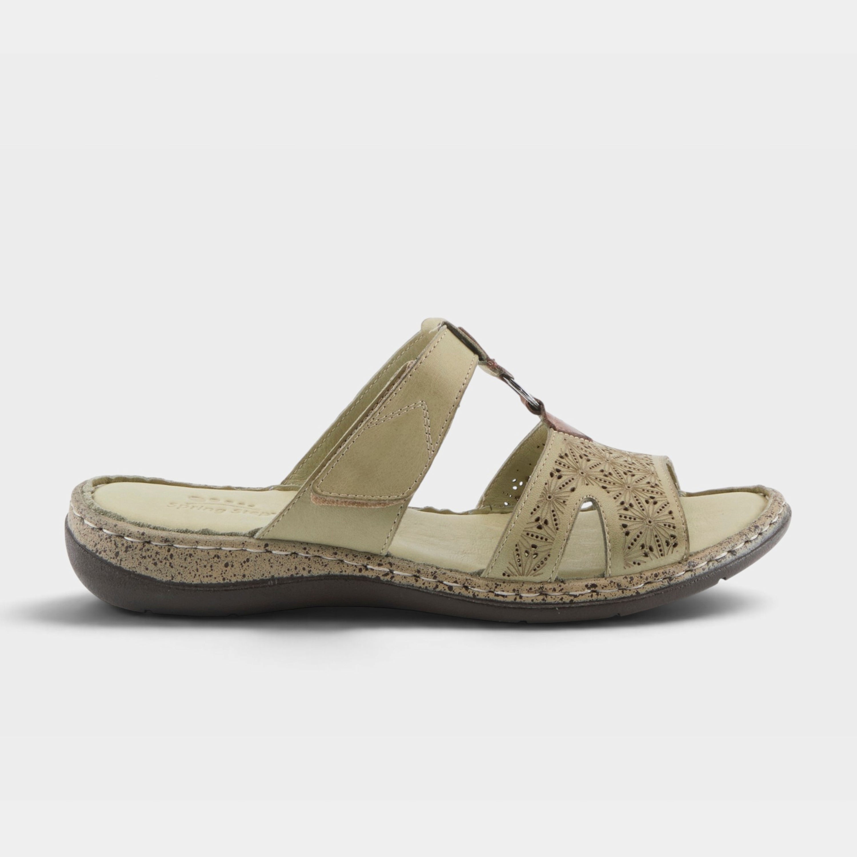 Spring Step Virelle Sage Green Sandal