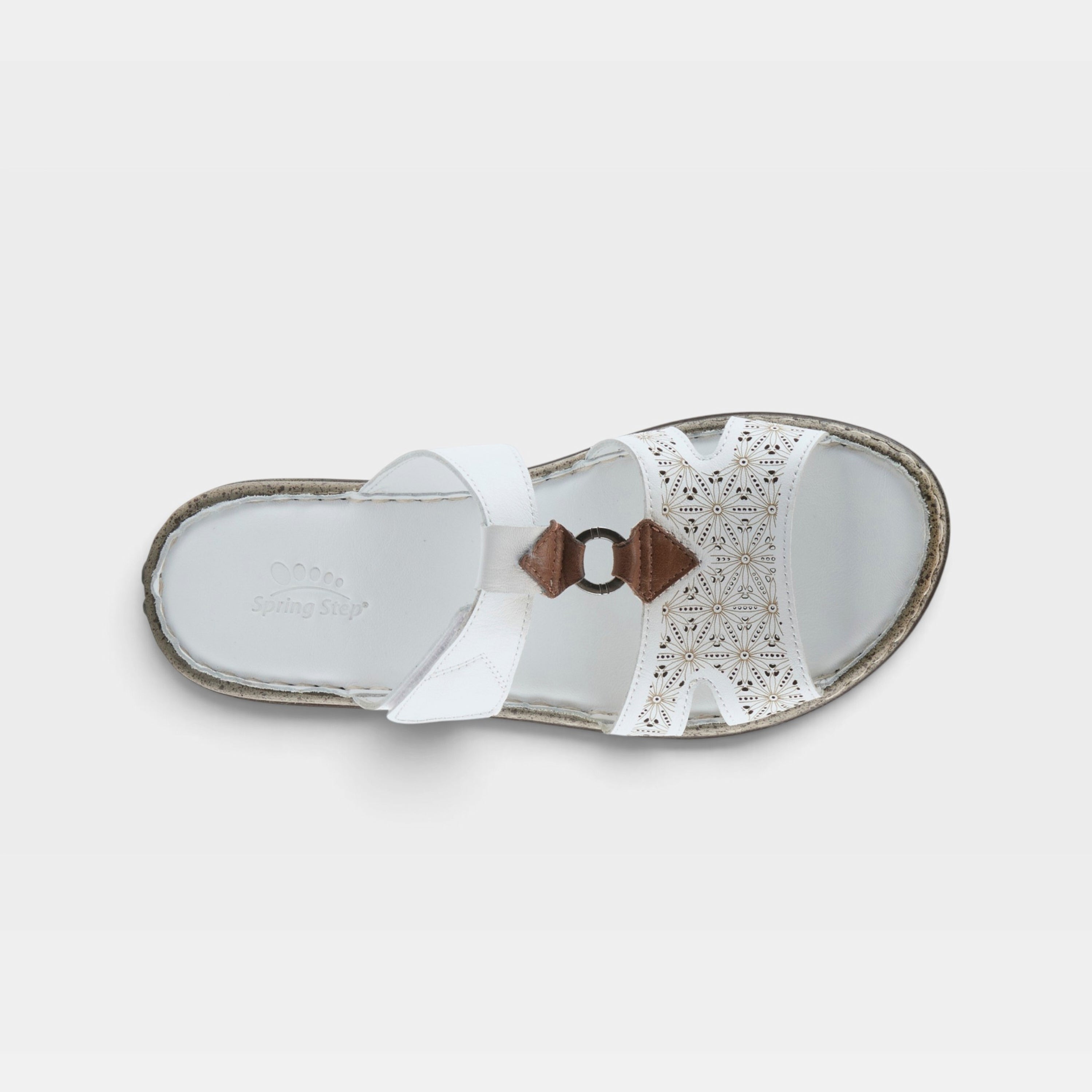 Spring Step Virelle White Sandal