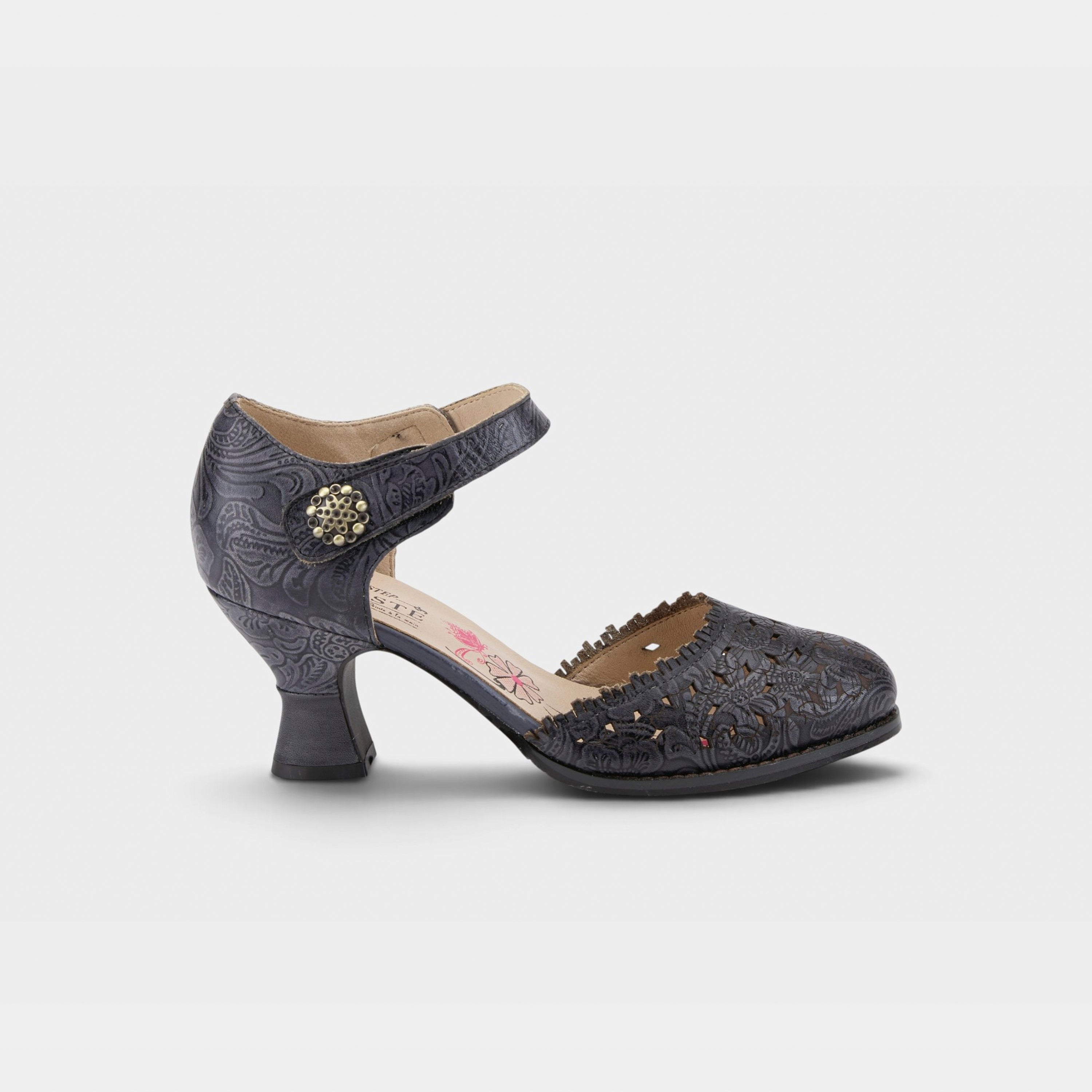 L'Artiste Visionary ankle strap shoes in Black, hero view