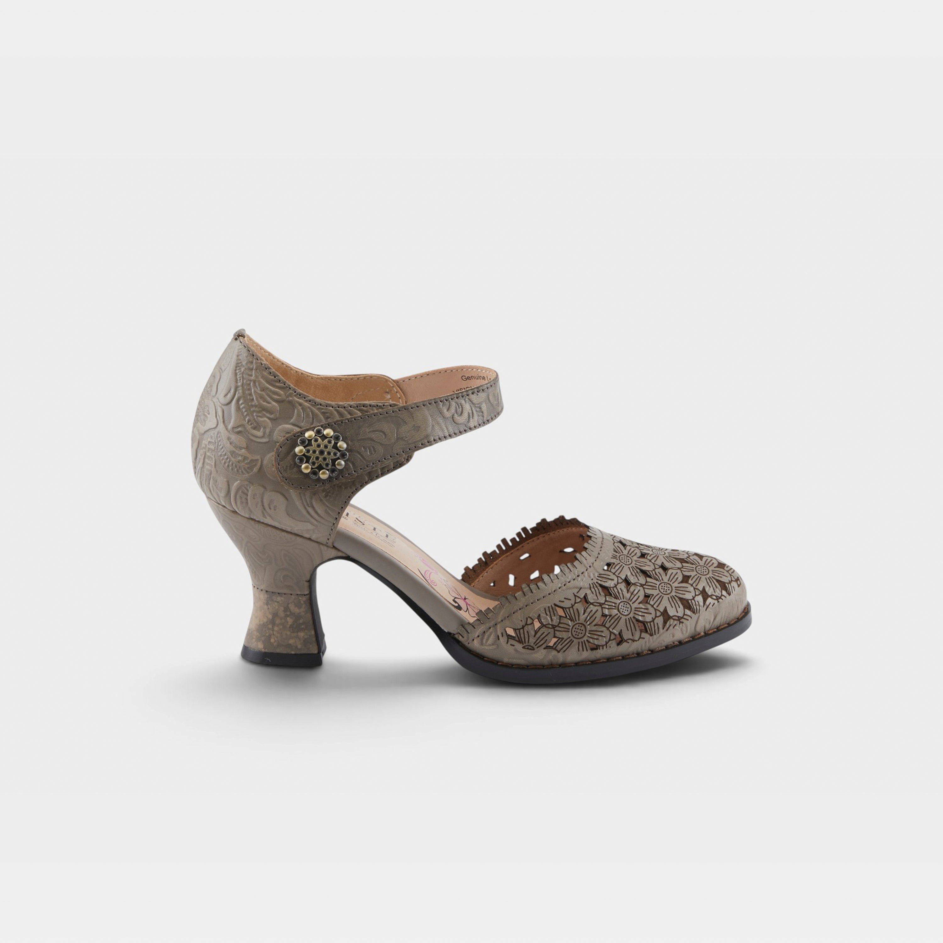 L'Artiste Visionary ankle strap shoes in Grey, hero view