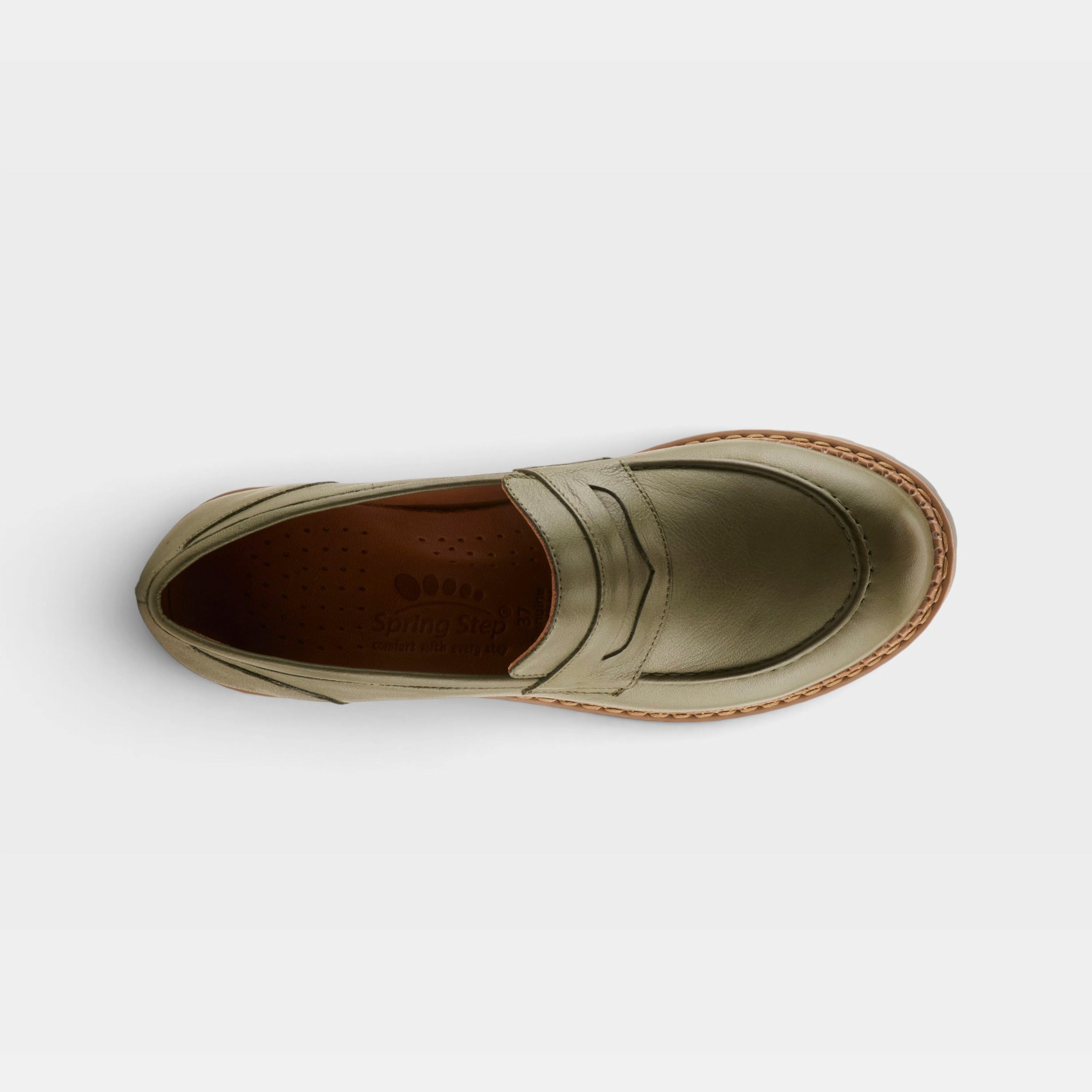 Spring Step Wexford Dark Olive Shoe