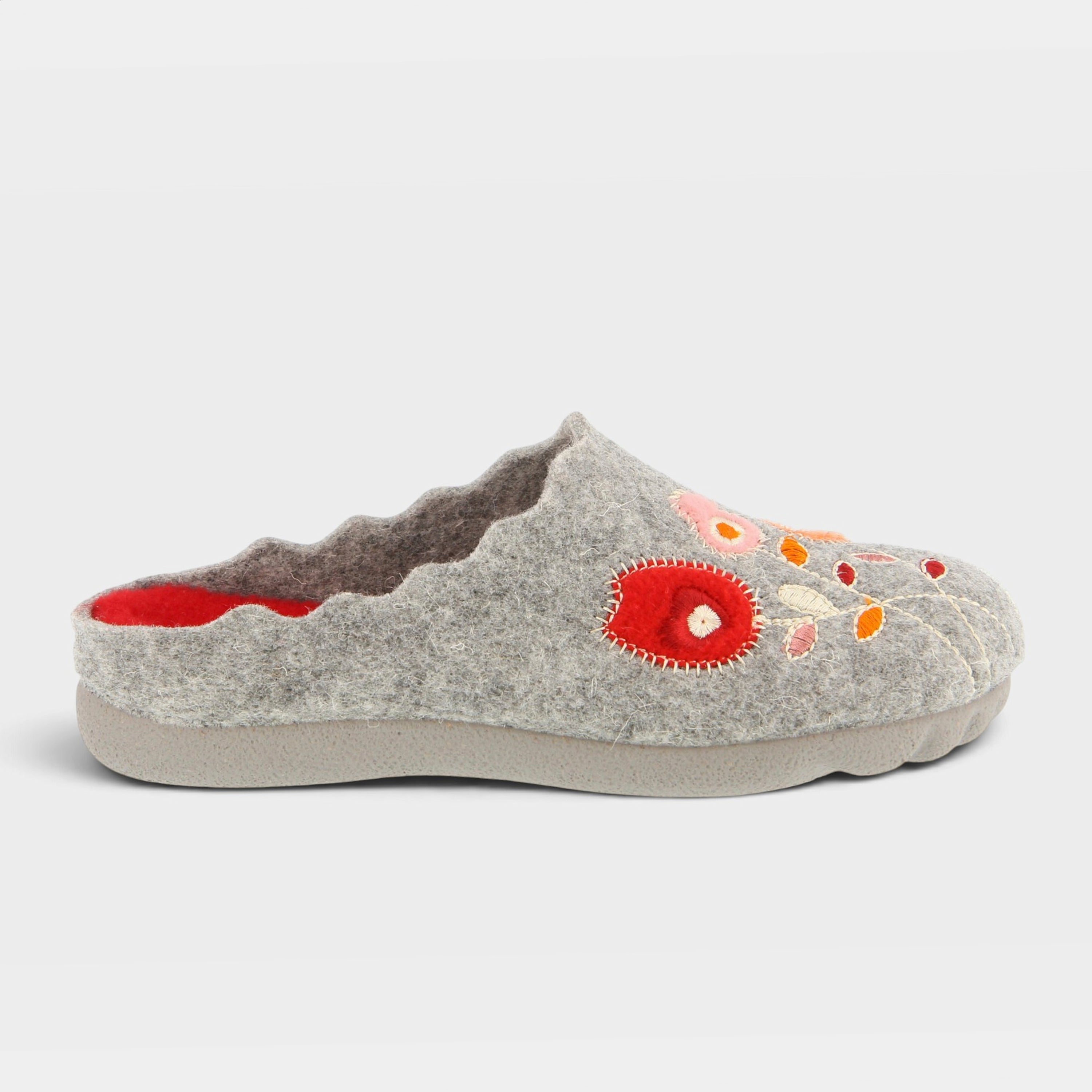 Flexus Wildflower Grey Slipper
