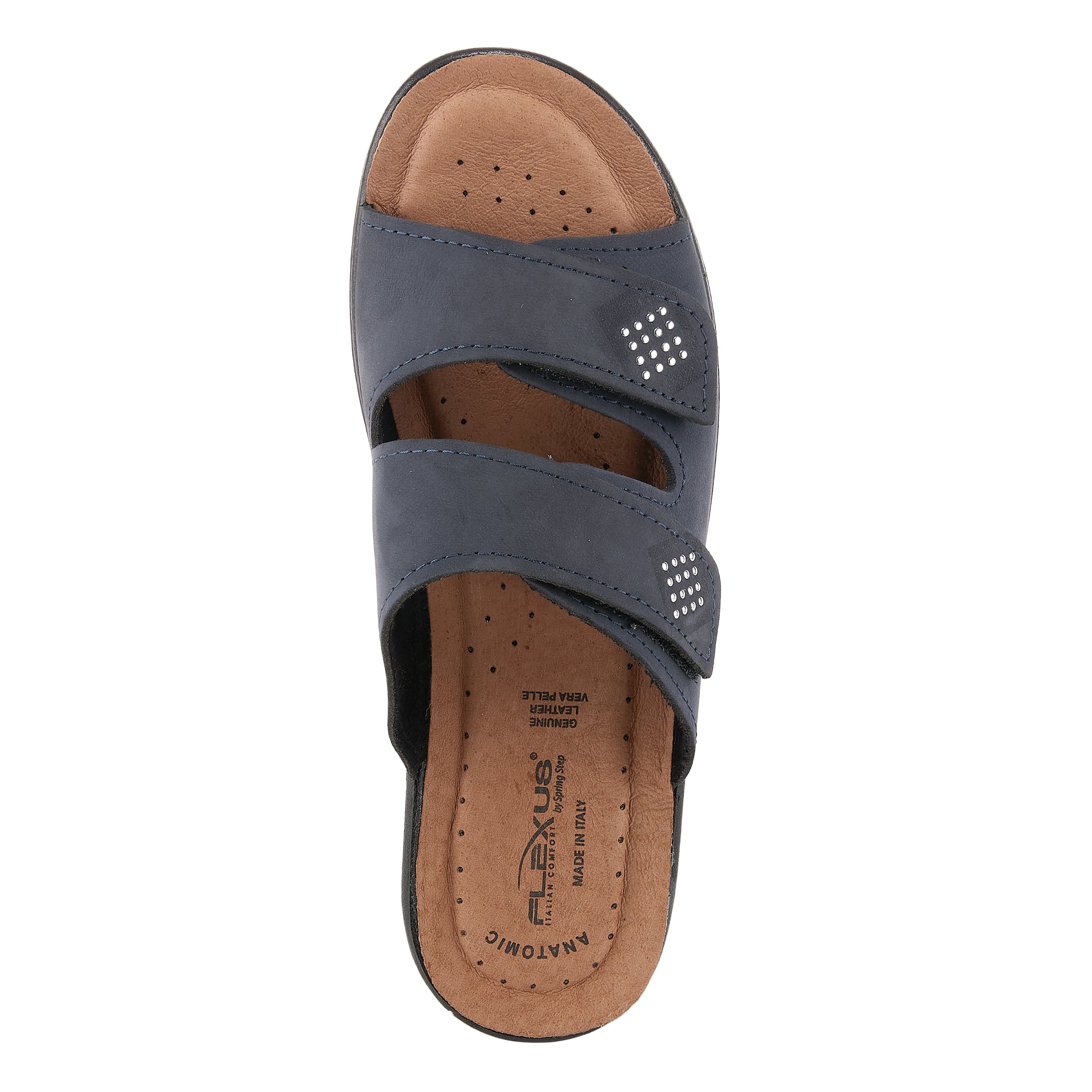 Flexus FLEXUS ADITI SLIDE SANDAL sandal in denim blue with flexible sole