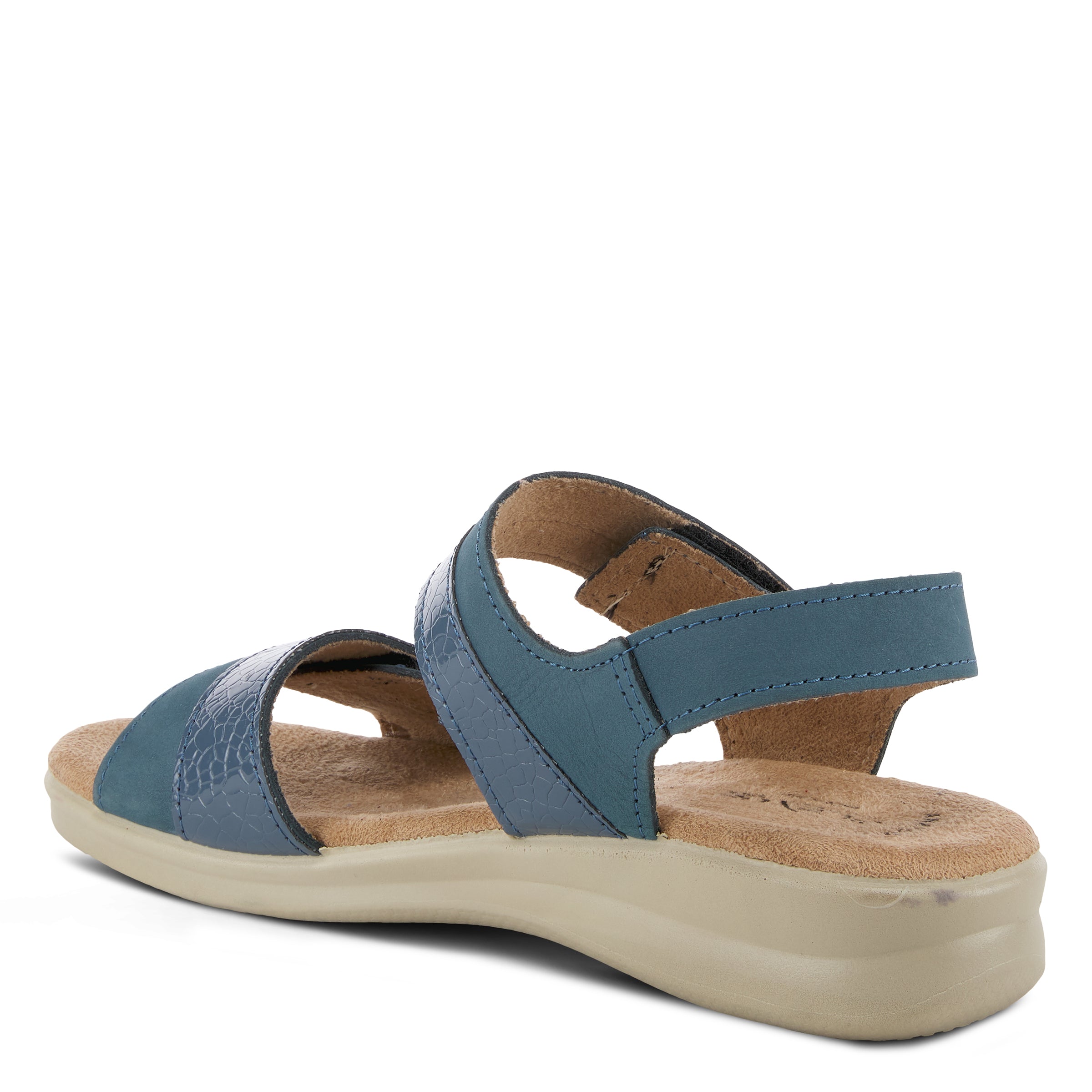 Flexus FLEXUS ALONSA SLINGBACK SANDAL sandal in blue nubuck with flexible sole