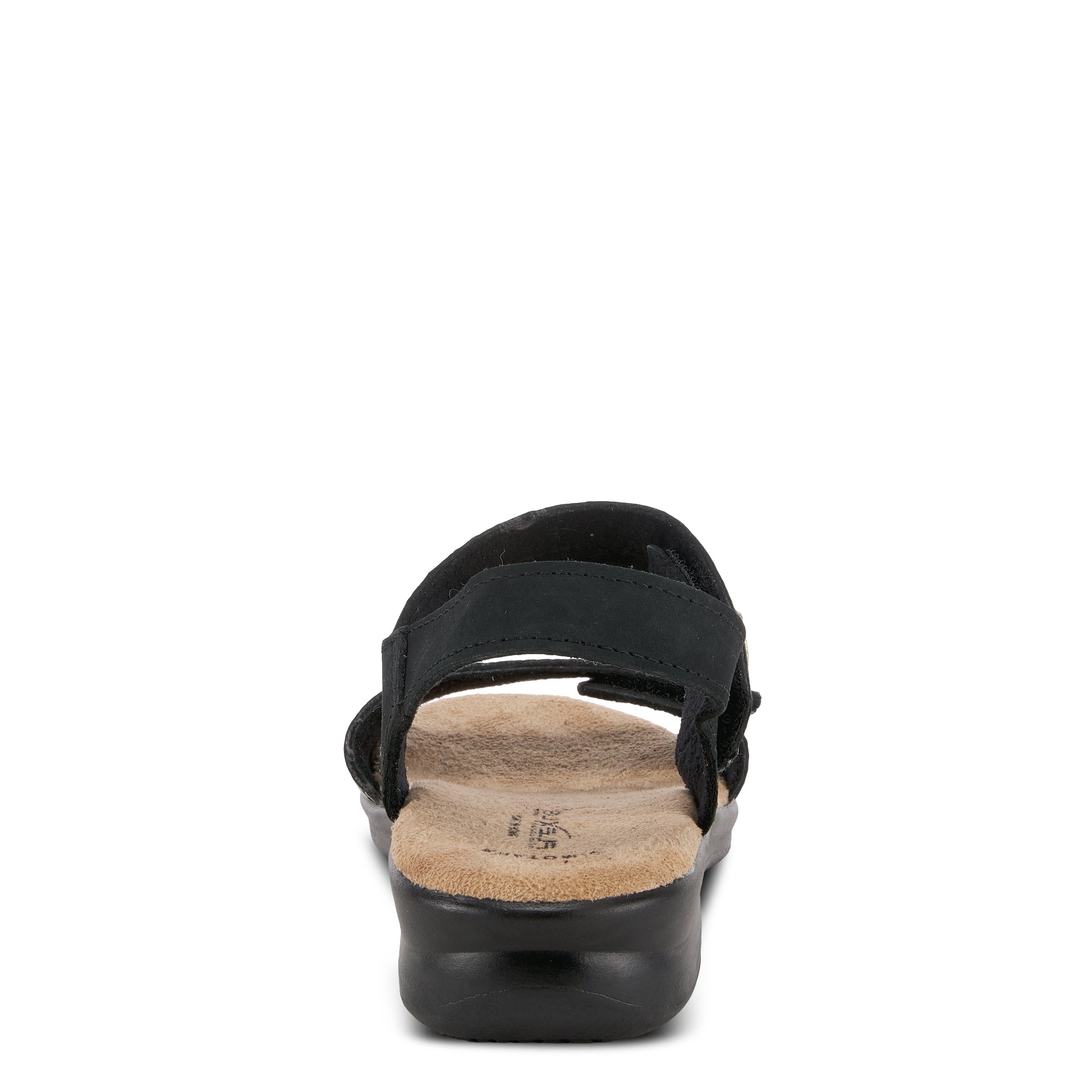 Flexus FLEXUS ALONSA SLINGBACK SANDAL sandal in black nubuck with flexible sole
