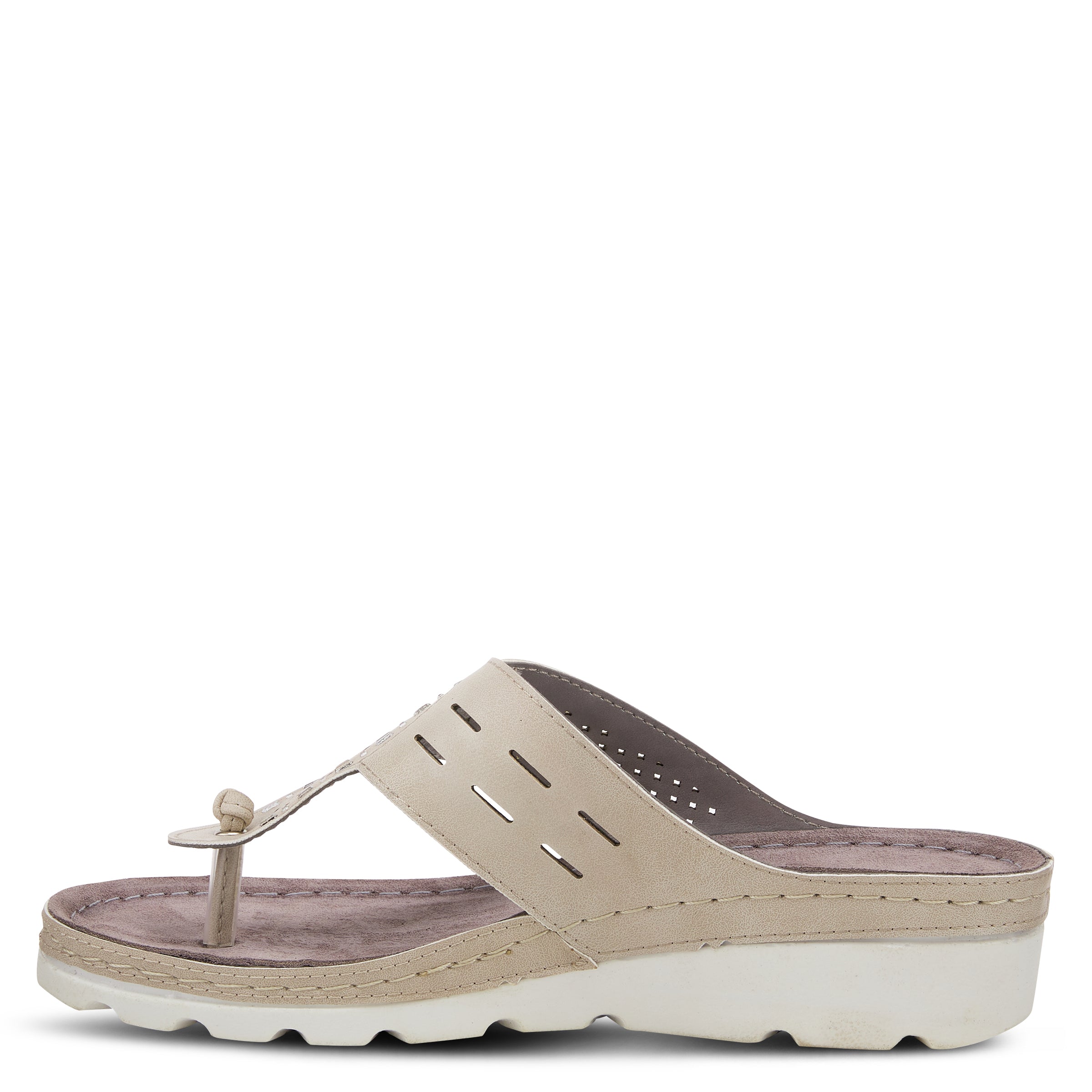 Flexus FLEXUS AMIGA THONG SANDALS sandal in grey with flexible sole