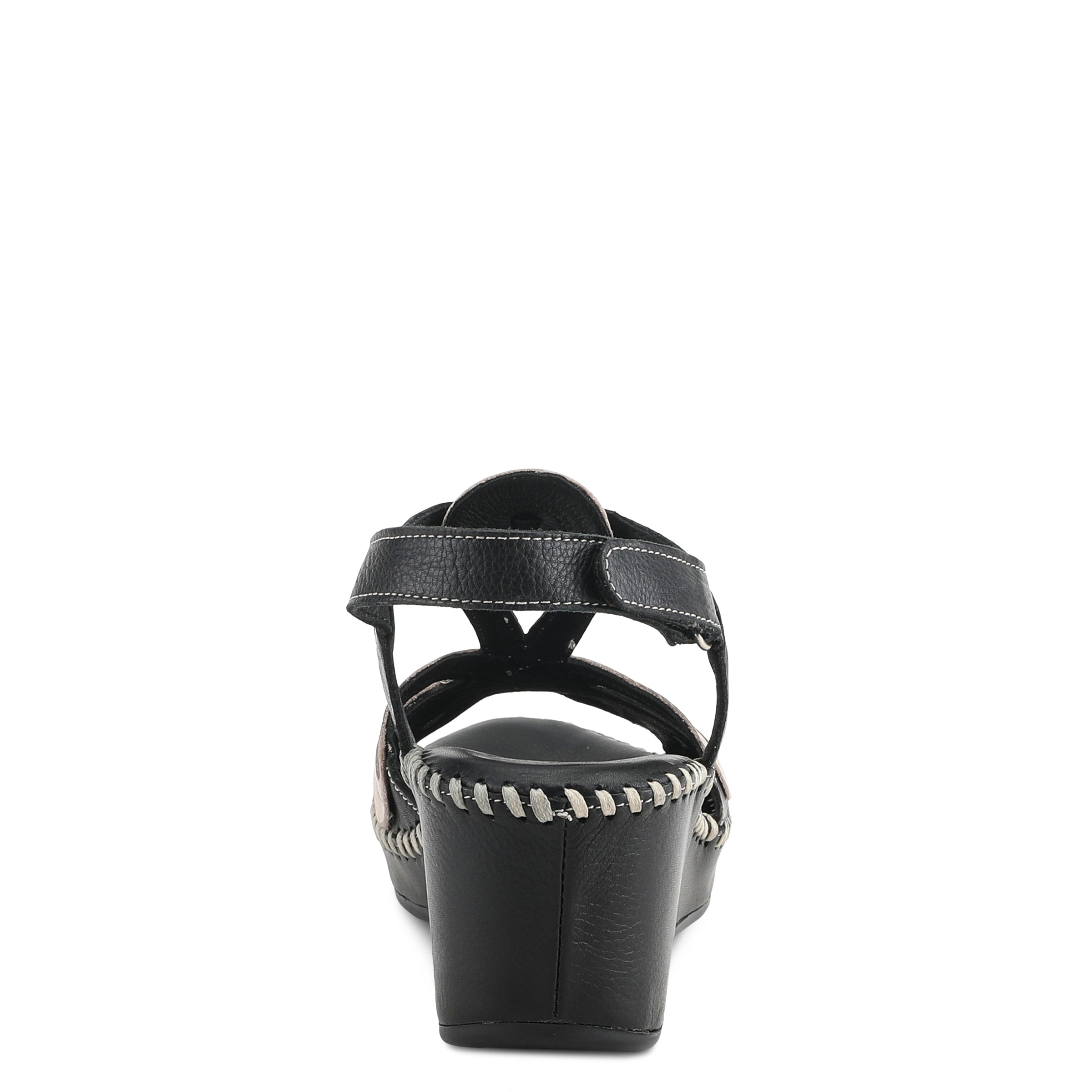Spring Step SPRING STEP AMUNA T-STRAP SANDALS sandal in black multi with comfortable everyday design