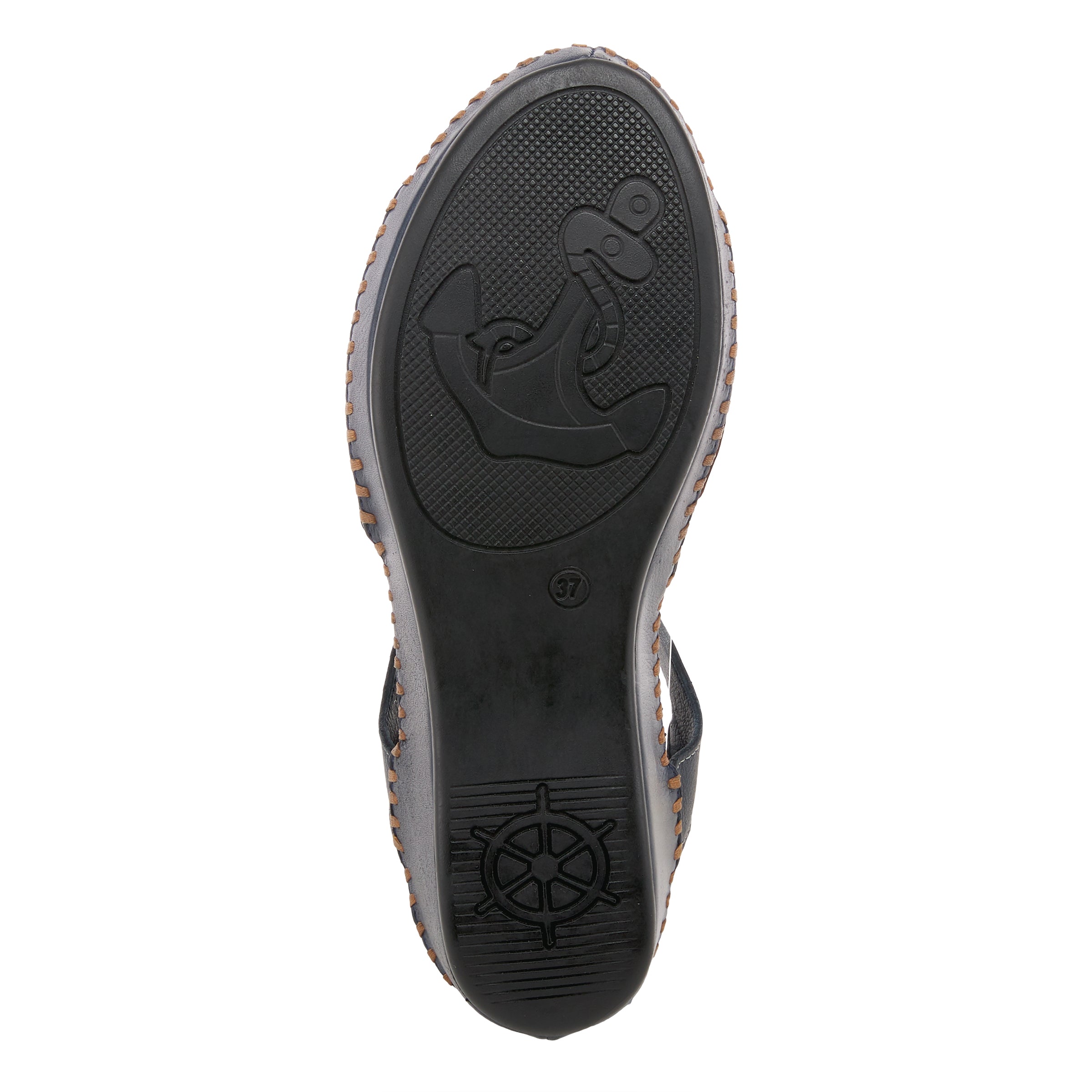 Spring Step SPRING STEP AMUNA T-STRAP SANDALS sandal in navy multi with comfortable everyday design