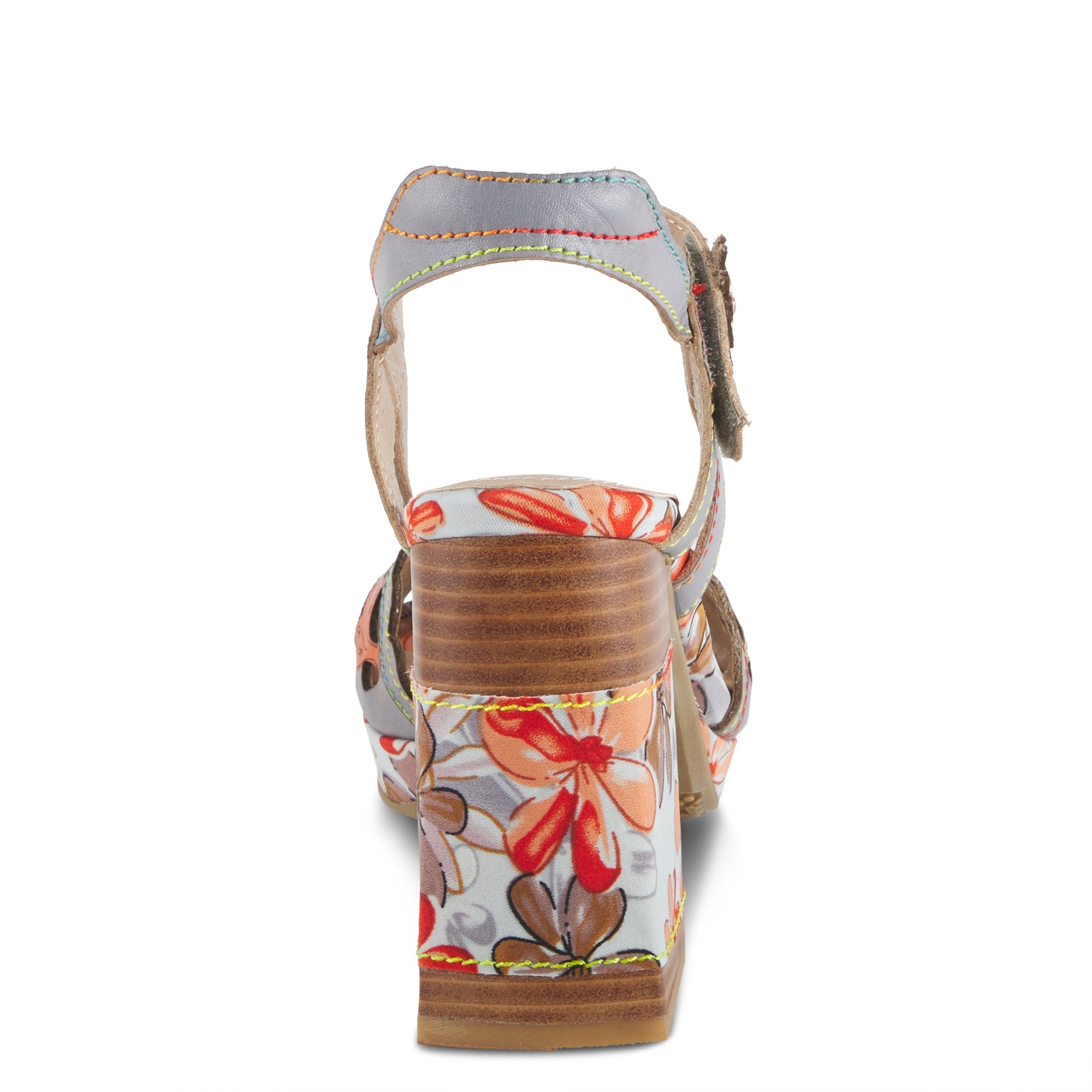 L'Artiste L'ARTISTE AVANTGARDE SANDALS sandal in grey multi with handcrafted leather design