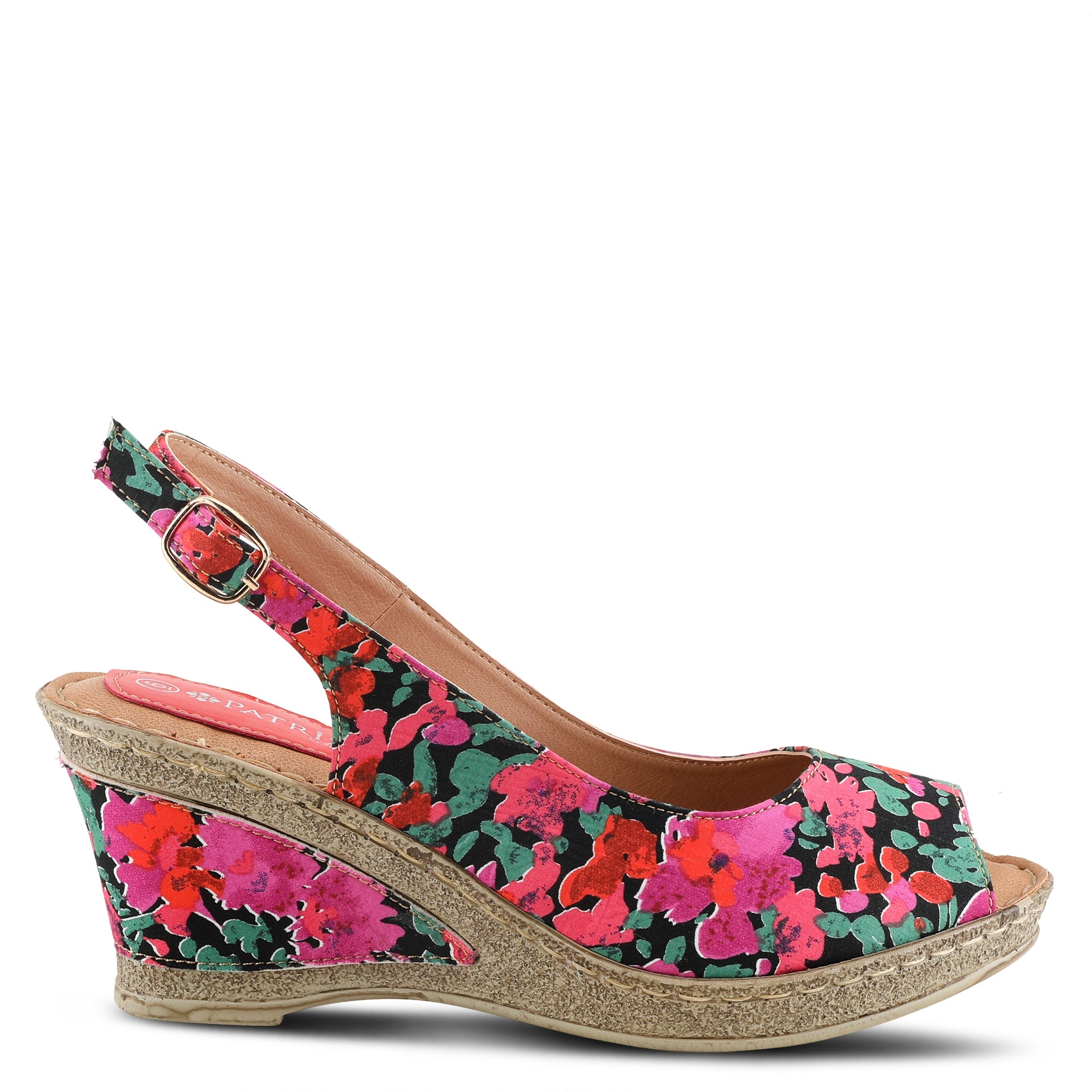 Patrizia PATRIZIA CANDACE-BLOOM SLINGBACK SANDALS sandal in black multi with stylish fashion design