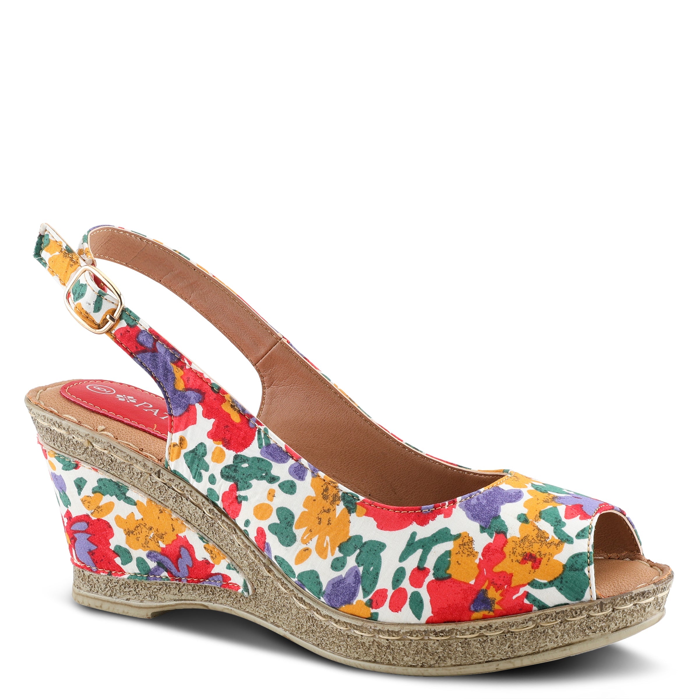 Patrizia PATRIZIA CANDACE-BLOOM SLINGBACK SANDALS sandal in black multi with stylish fashion design