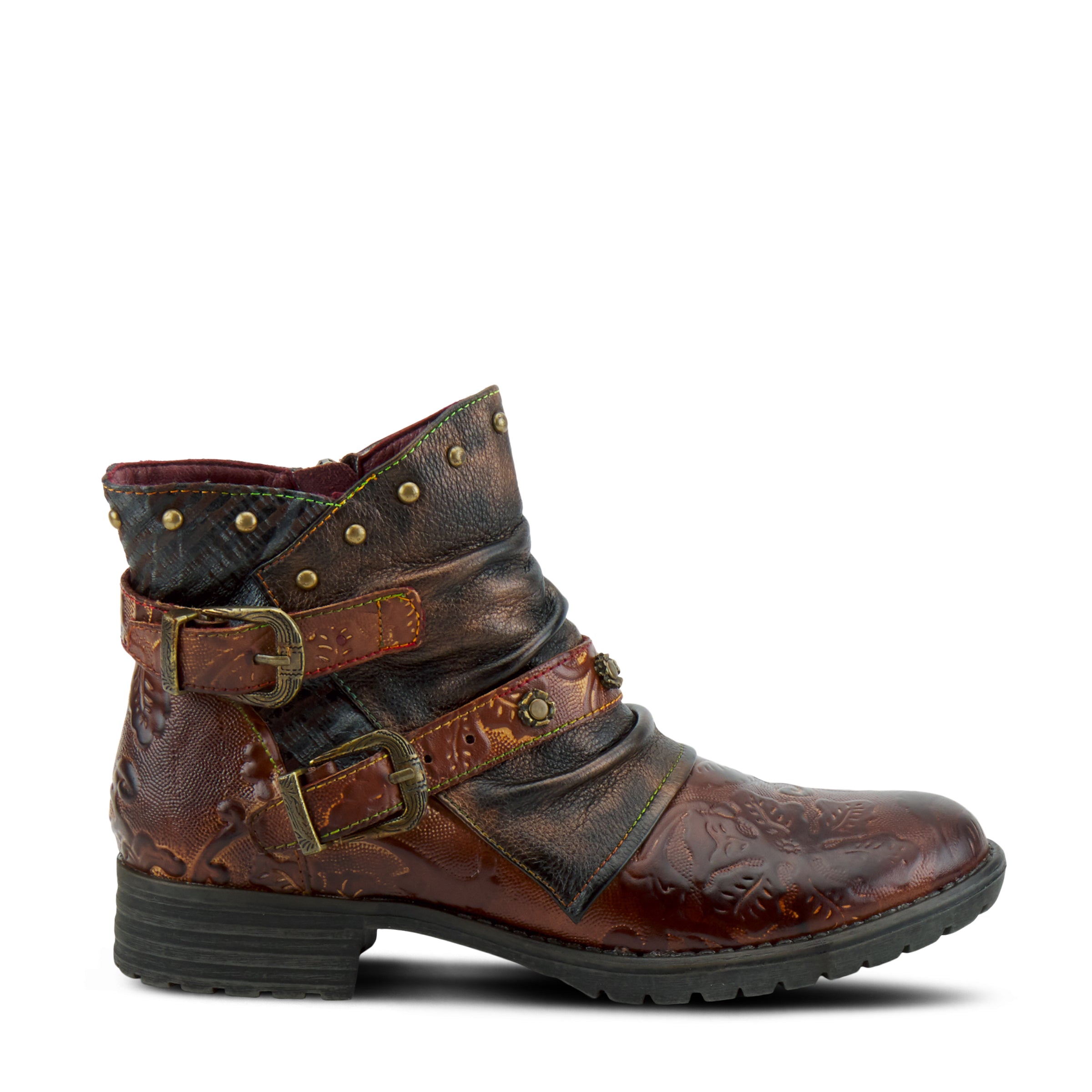 L'Artiste L'Artiste CLAUDINE Boots boot in brown with handcrafted leather design