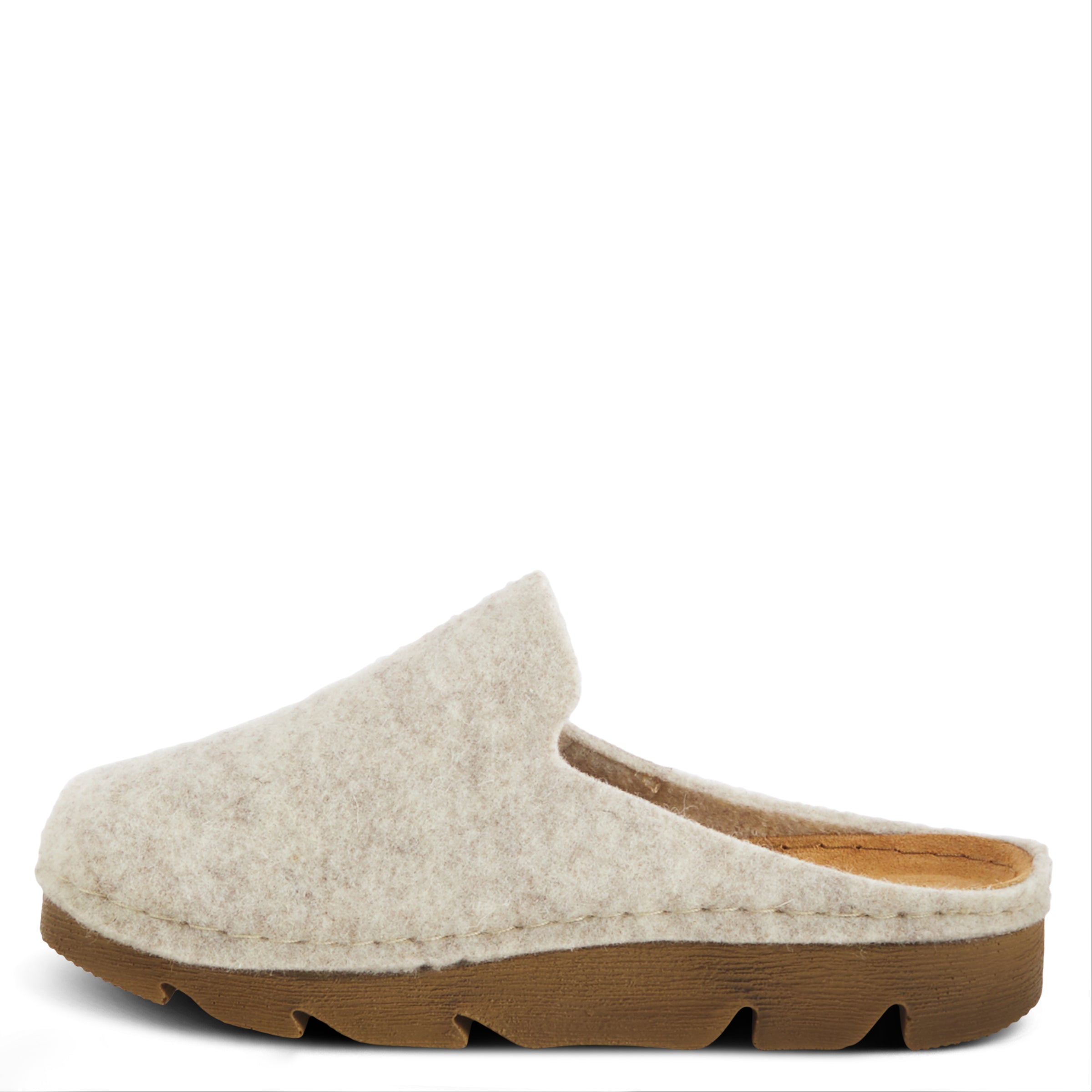 Flexus FLEXUS CLOGGISH PLATFORM CLOG comfort shoe in grey with flexible sole