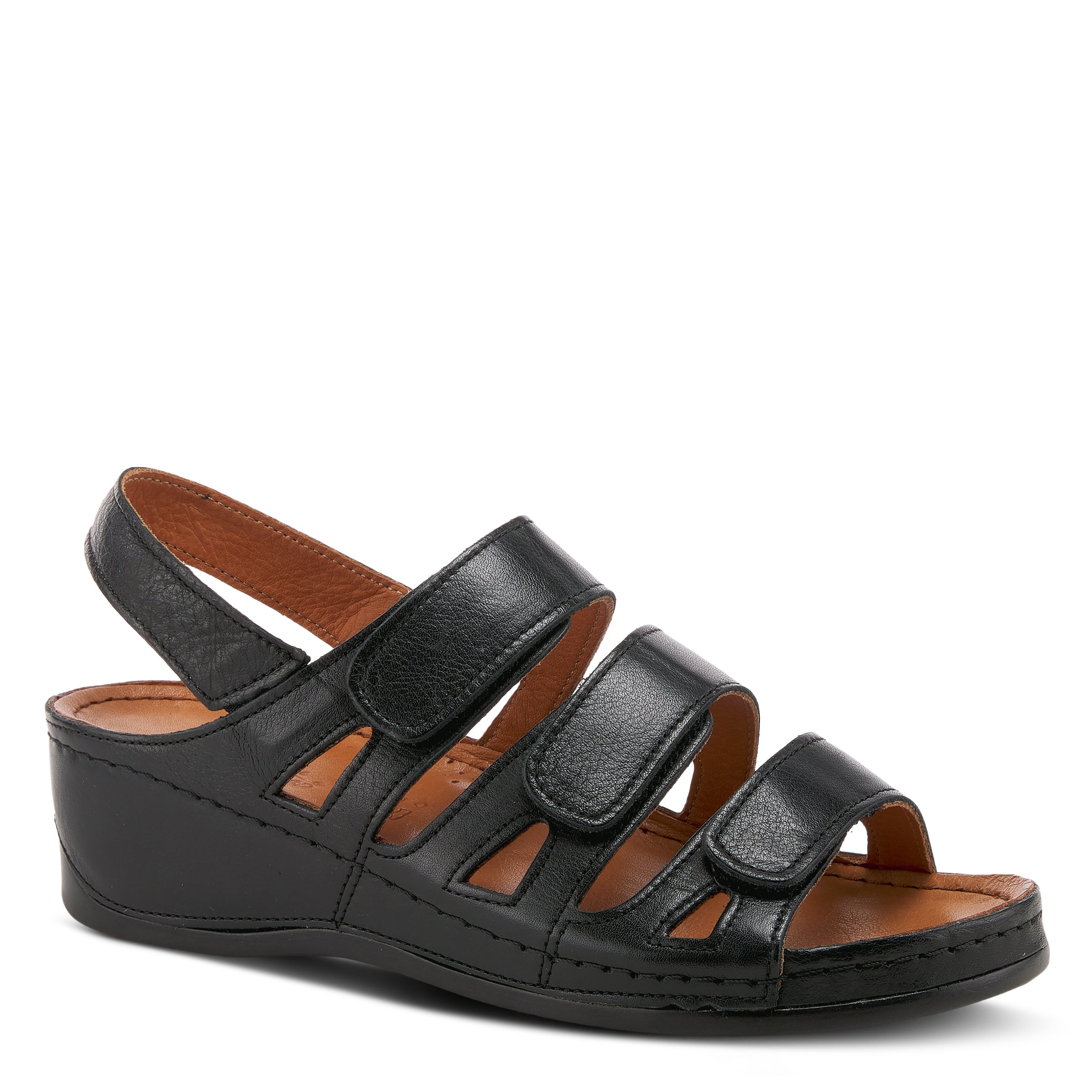 Spring Step SPRING STEP EULABACK BACK STRAP SANDALS sandal in black with comfortable everyday design