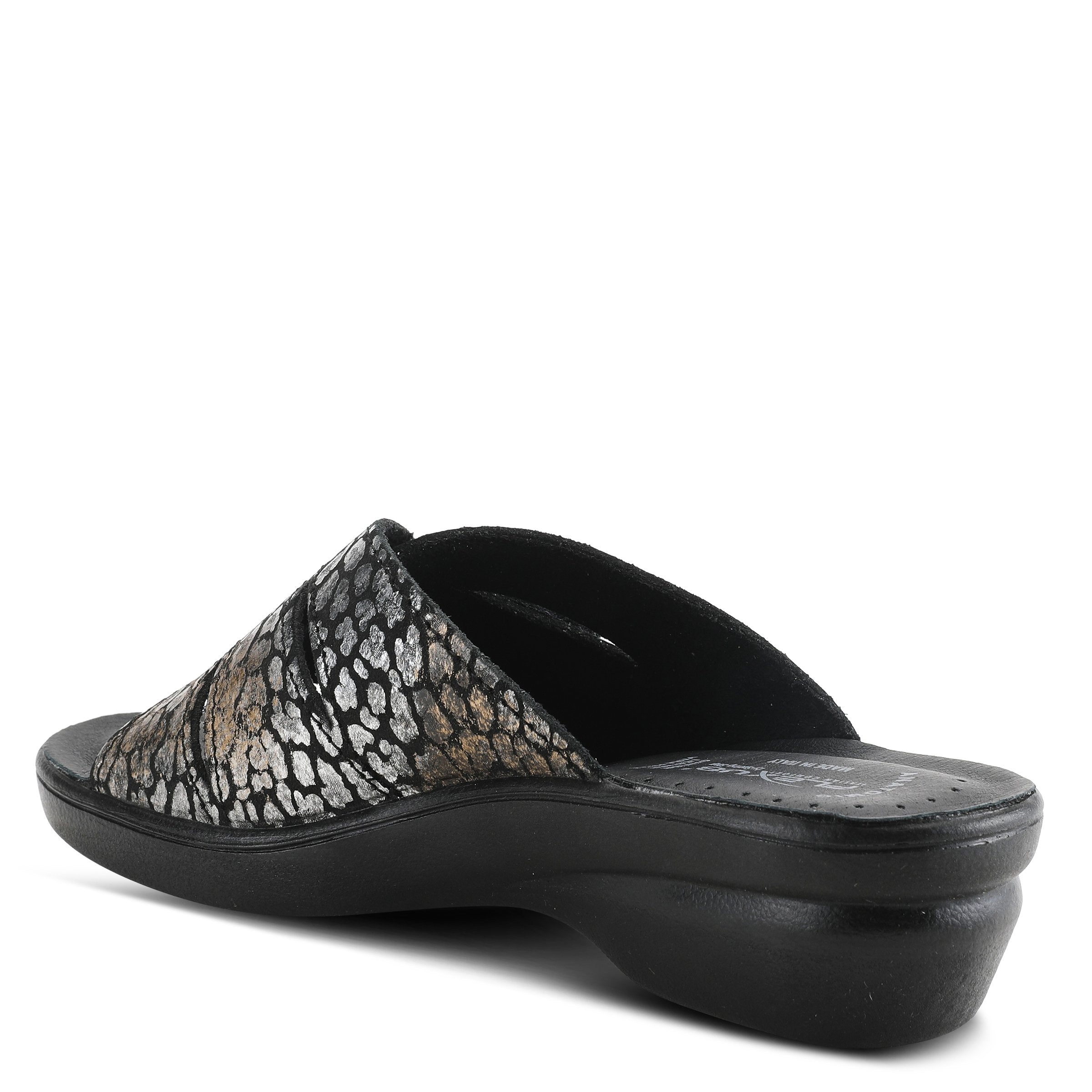 Flexus FLEXUS FEDAME SLIDE SANDAL sandal in black suede with flexible sole
