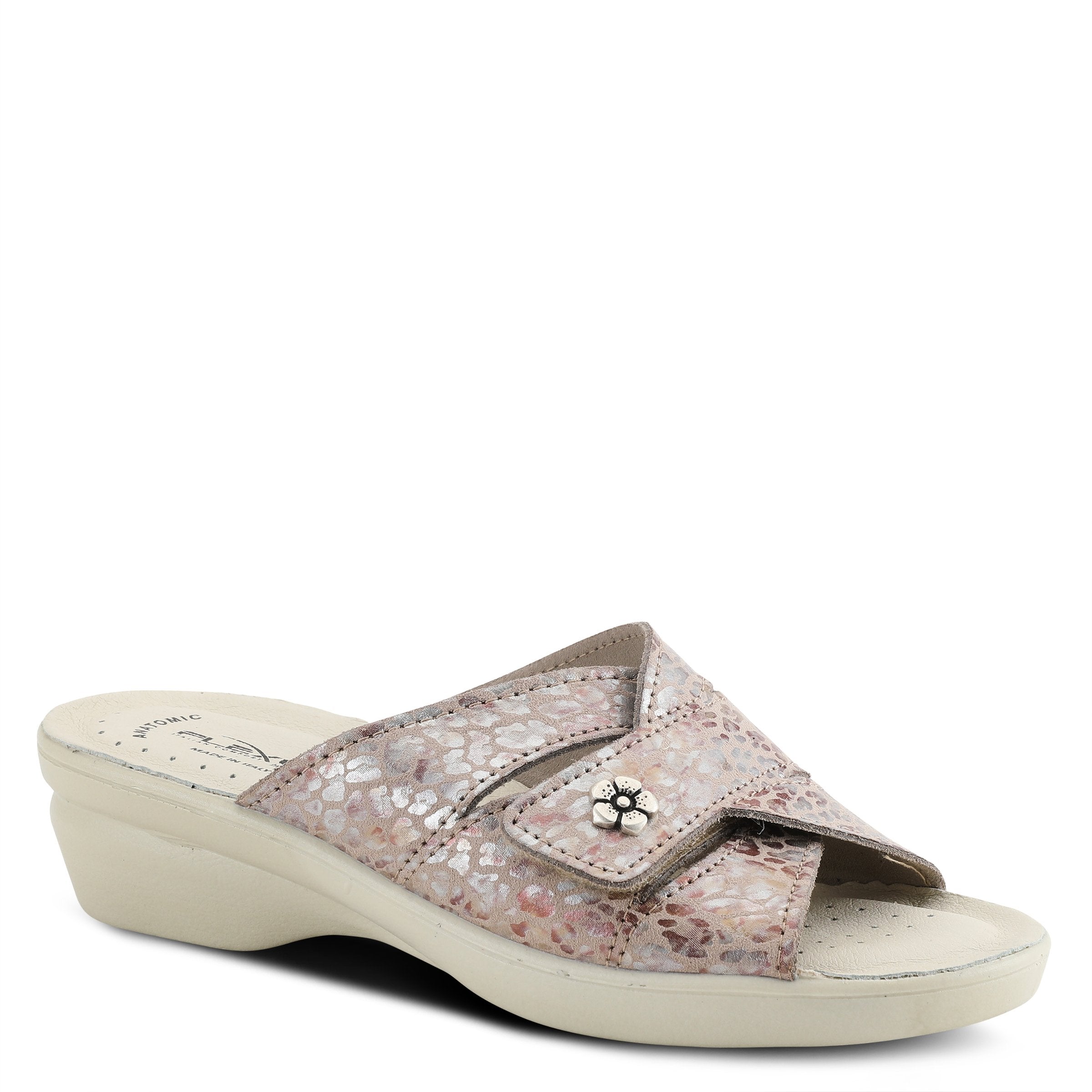 Flexus FLEXUS FEDAME SLIDE SANDAL sandal in blue suede with flexible sole