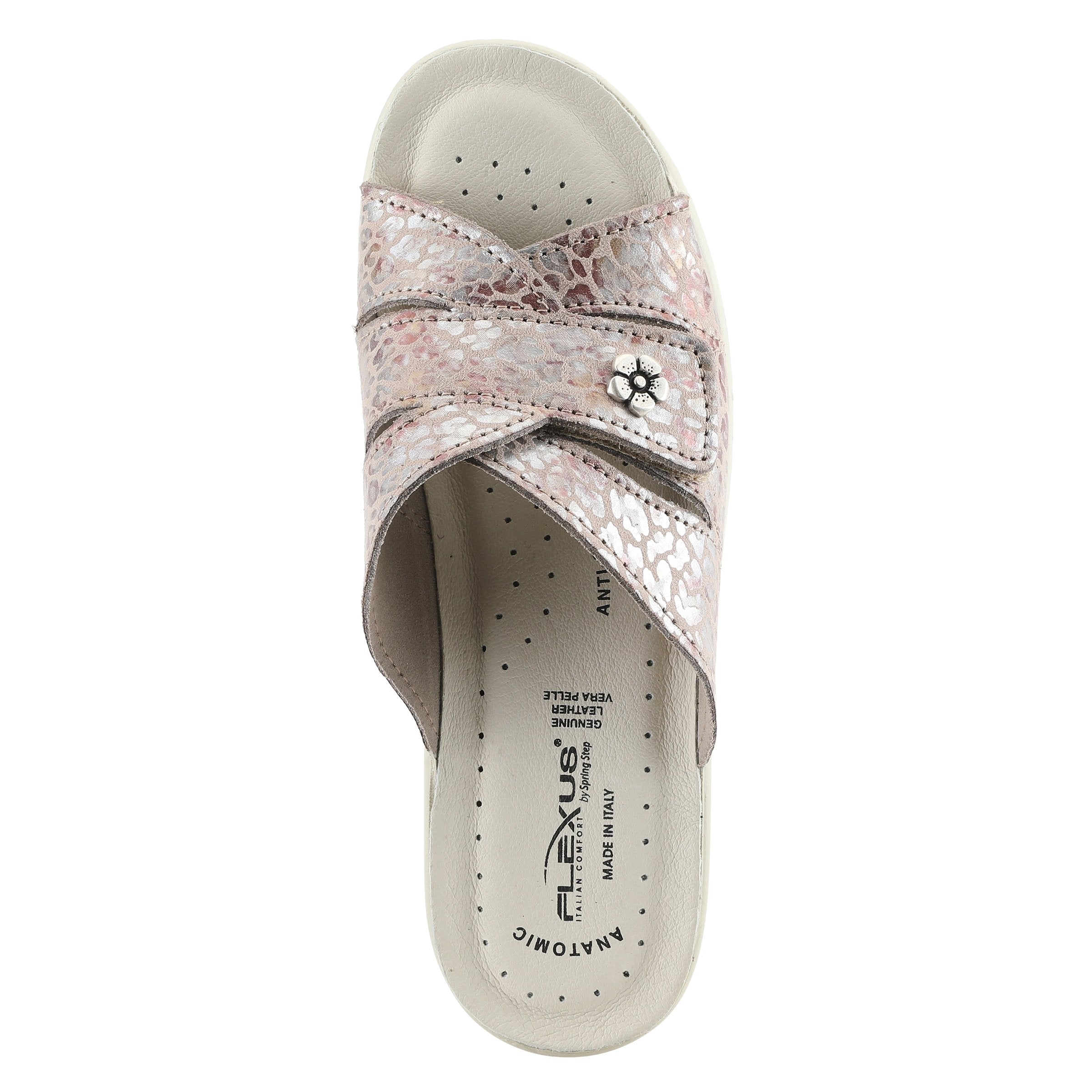 Flexus FLEXUS FEDAME SLIDE SANDAL sandal in beige suede with flexible sole