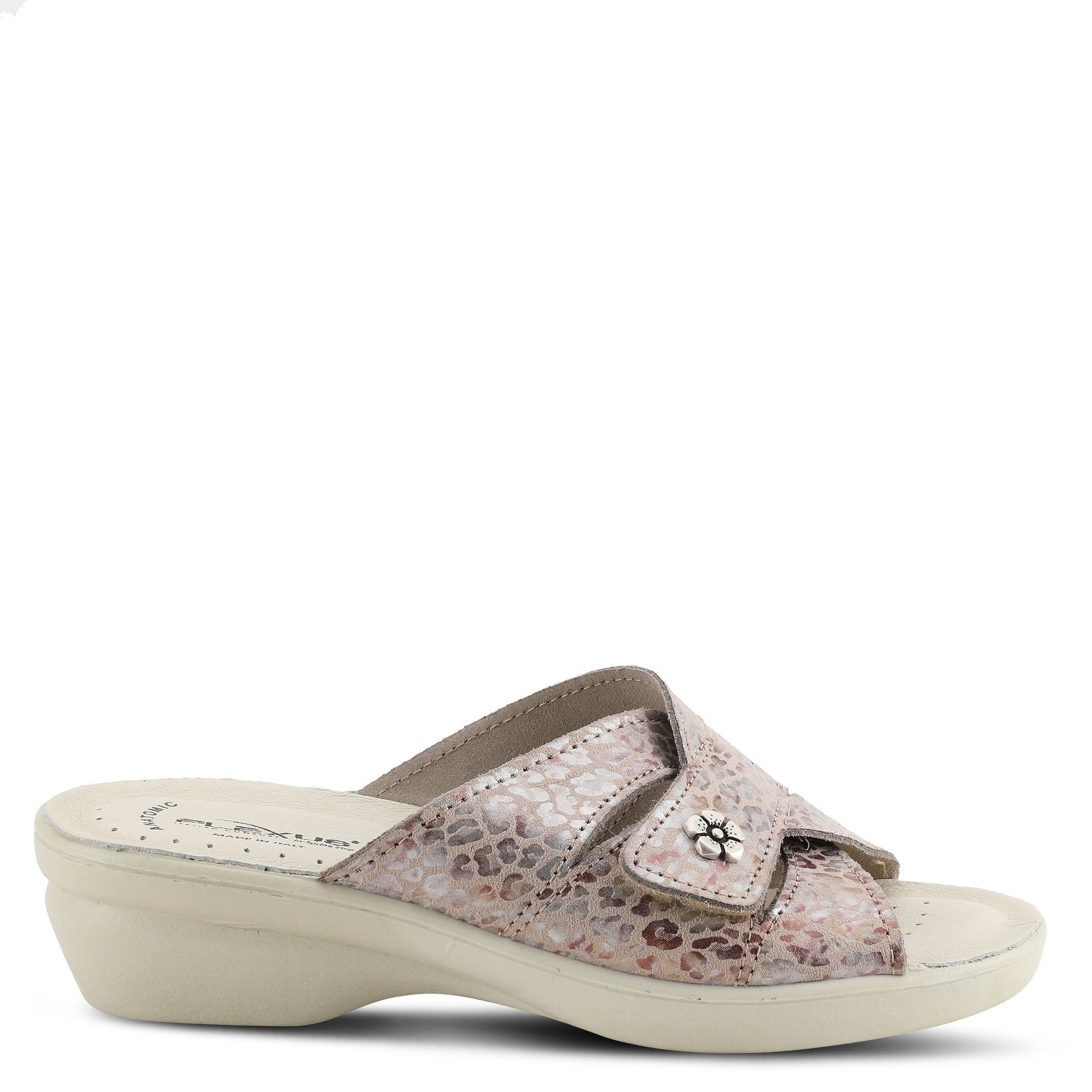 Flexus FLEXUS FEDAME SLIDE SANDAL sandal in beige suede with flexible sole