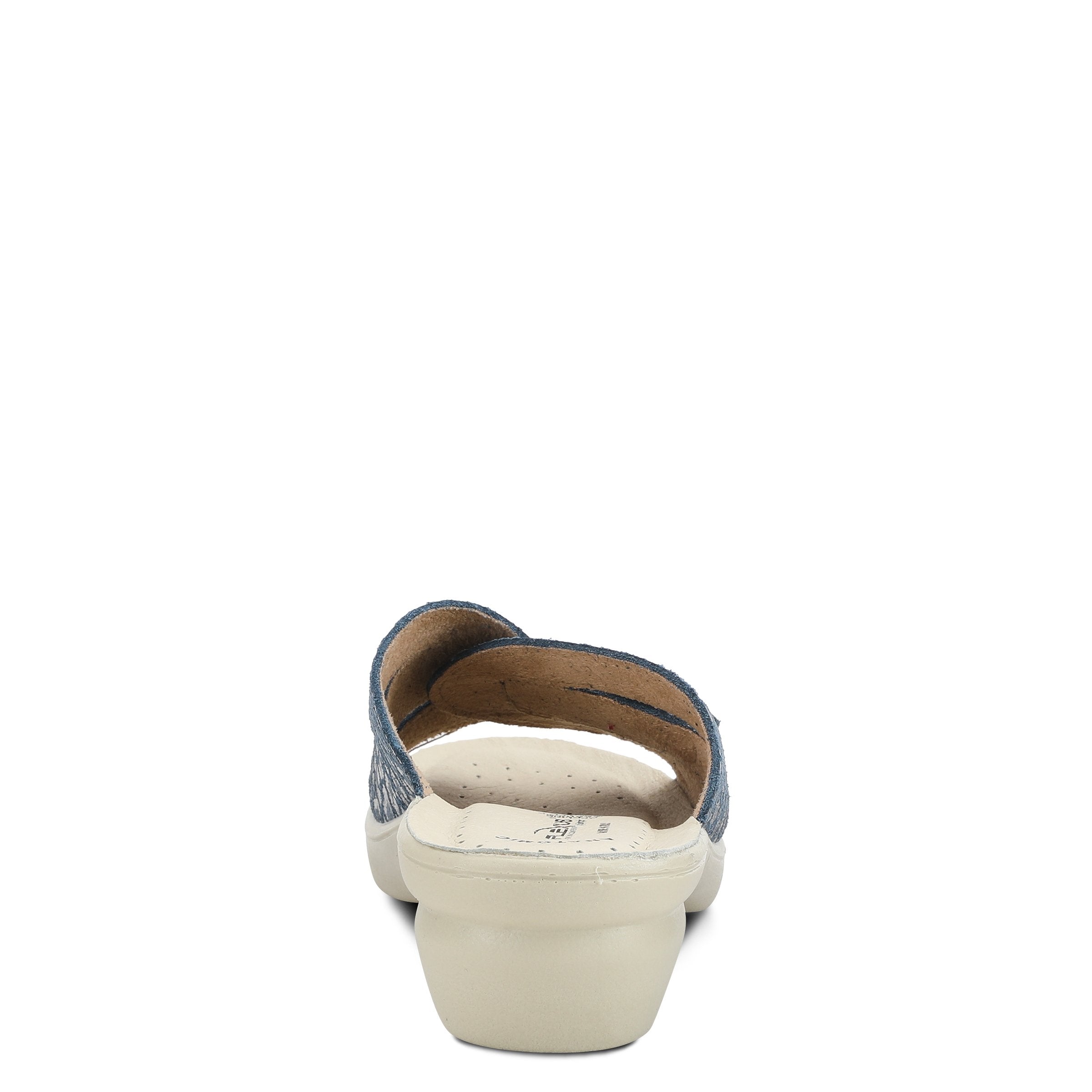 Flexus FLEXUS FEDAME SLIDE SANDAL sandal in blue suede with flexible sole