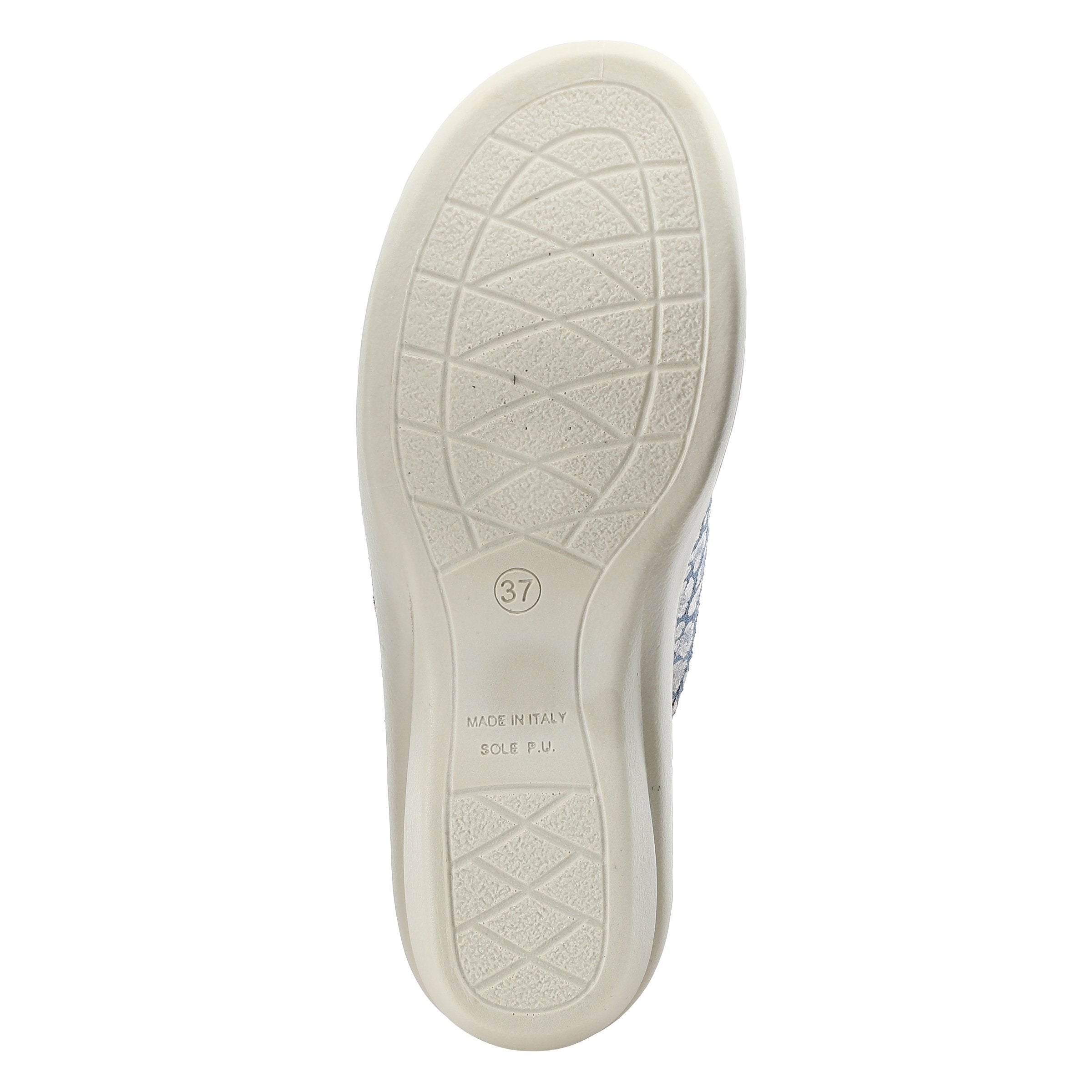 Flexus FLEXUS FEDAME SLIDE SANDAL sandal in blue suede with flexible sole
