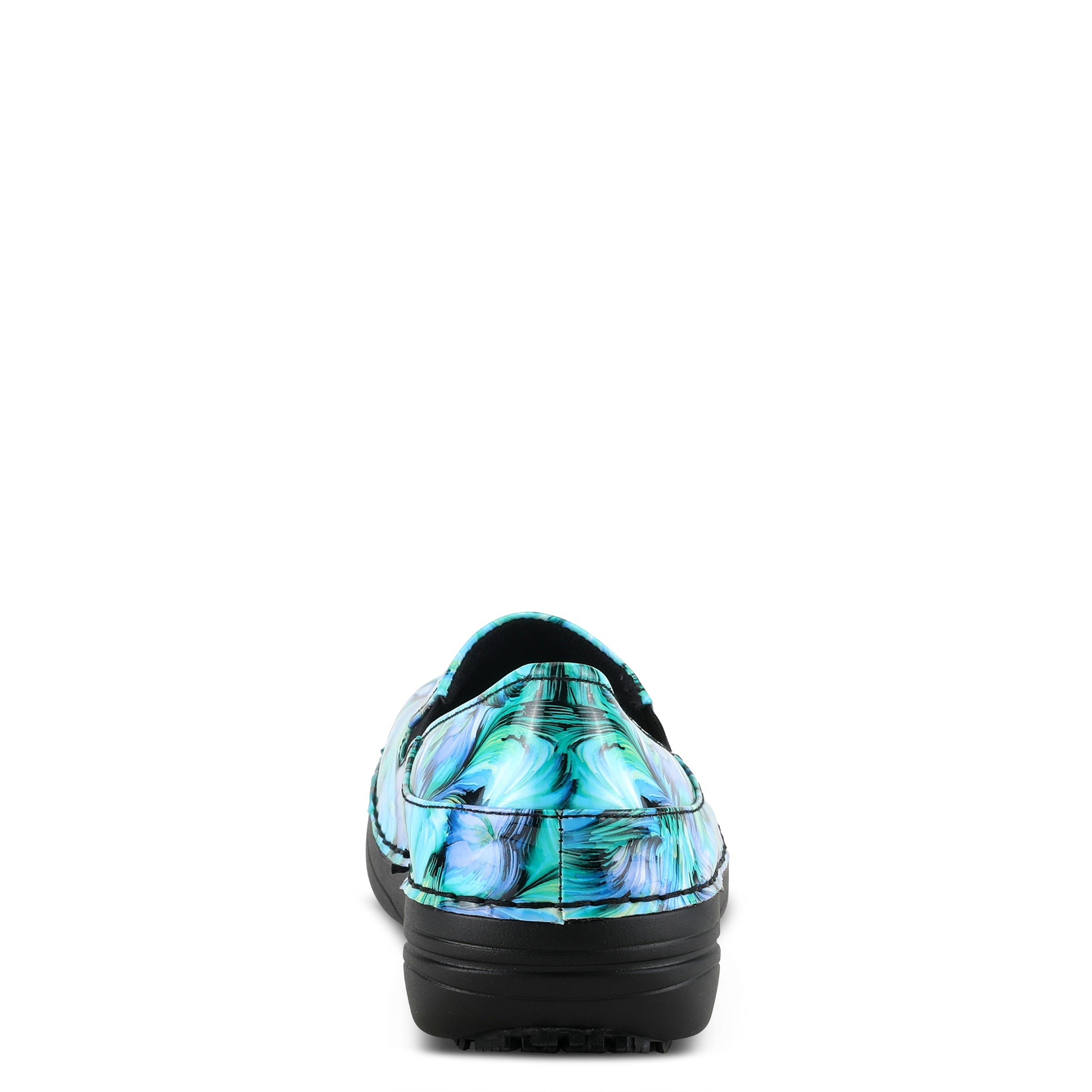 Spring Step Professional SPRING STEP PROFESSIONAL FERRARA-FLOW SLIP-ON SHOES slip-on shoe in blue multi with slip-resistant outsole