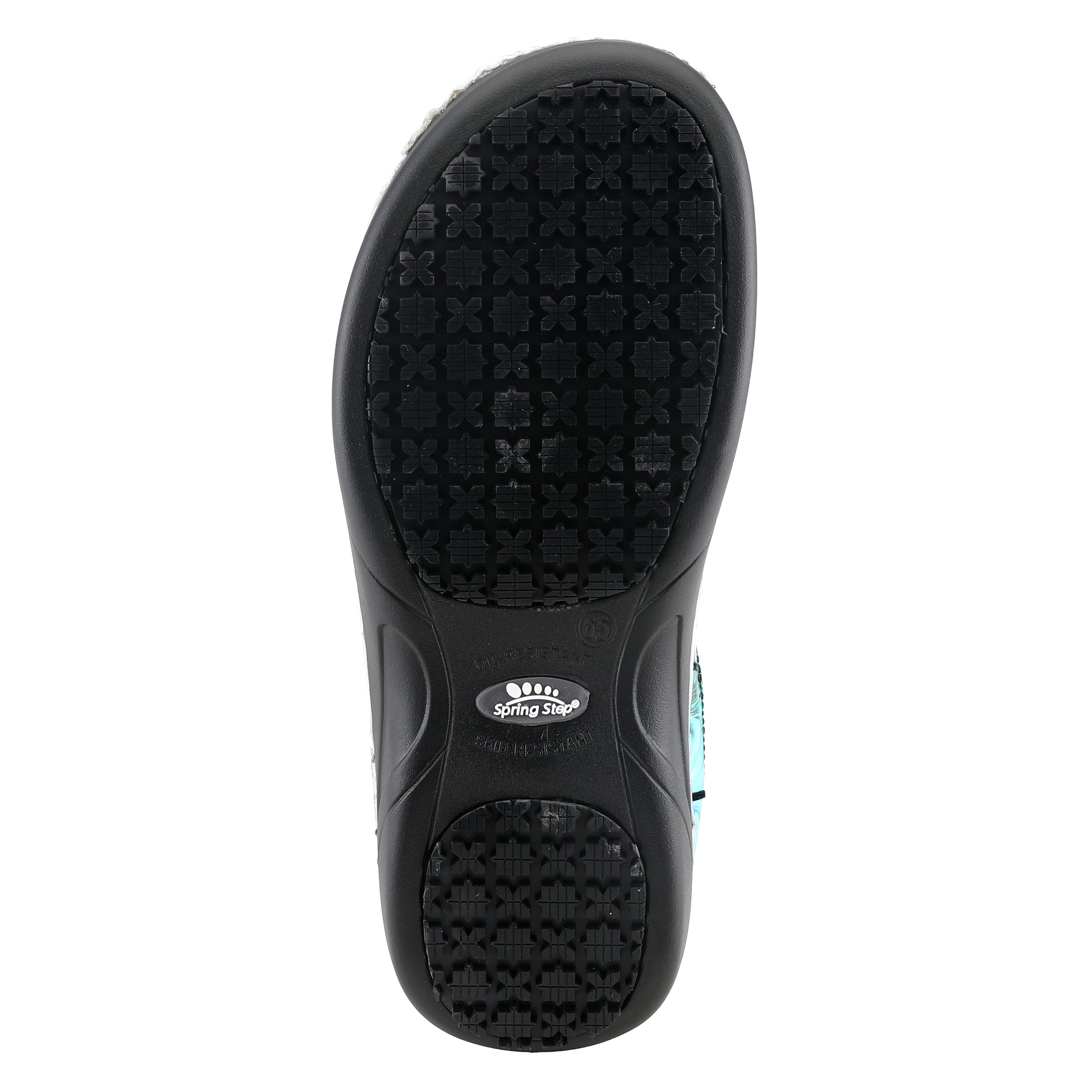 Spring Step Professional SPRING STEP PROFESSIONAL FERRARA-FLOW SLIP-ON SHOES slip-on shoe in blue multi with slip-resistant outsole