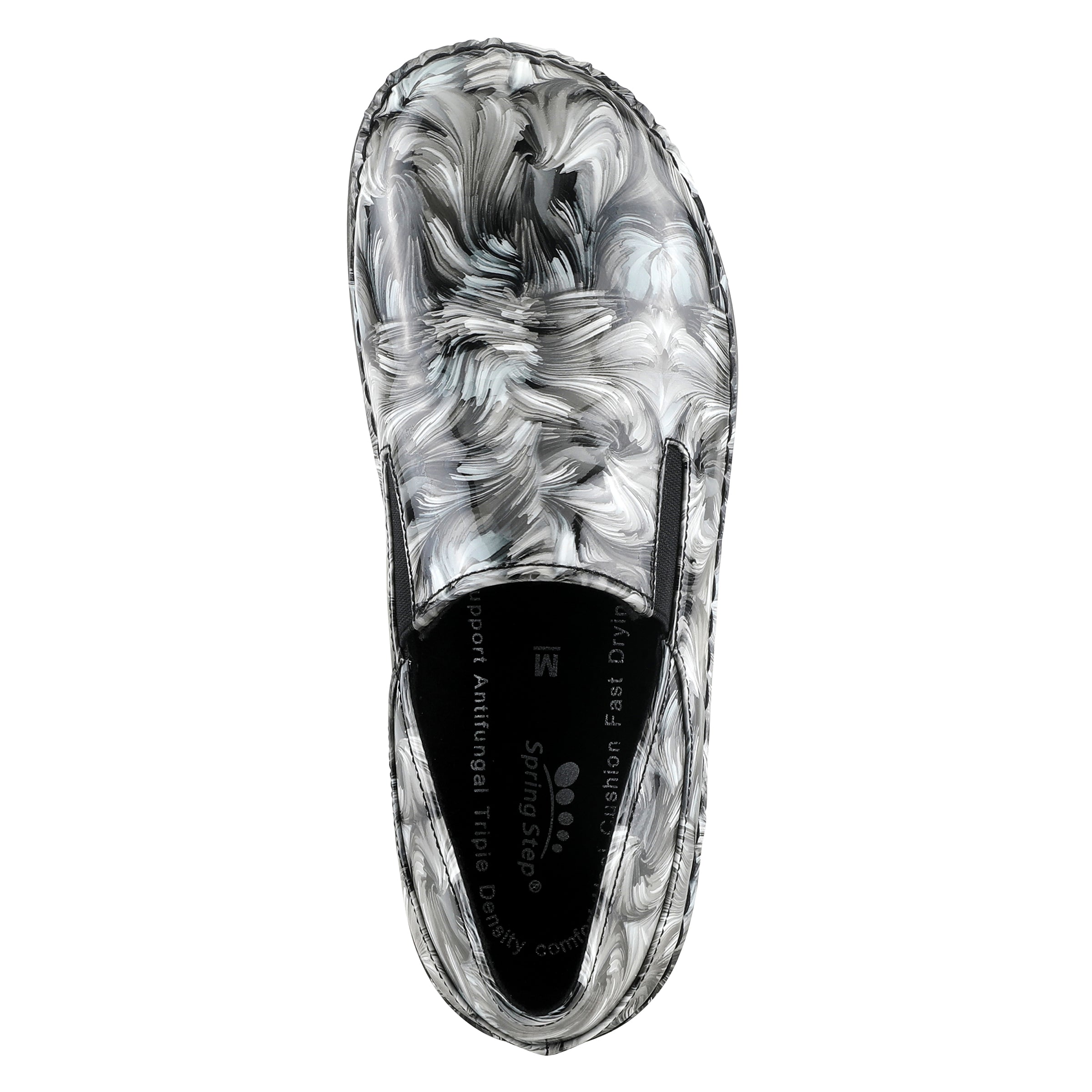 Spring Step Professional SPRING STEP PROFESSIONAL FERRARA-FLOW SLIP-ON SHOES slip-on shoe in blue multi with slip-resistant outsole