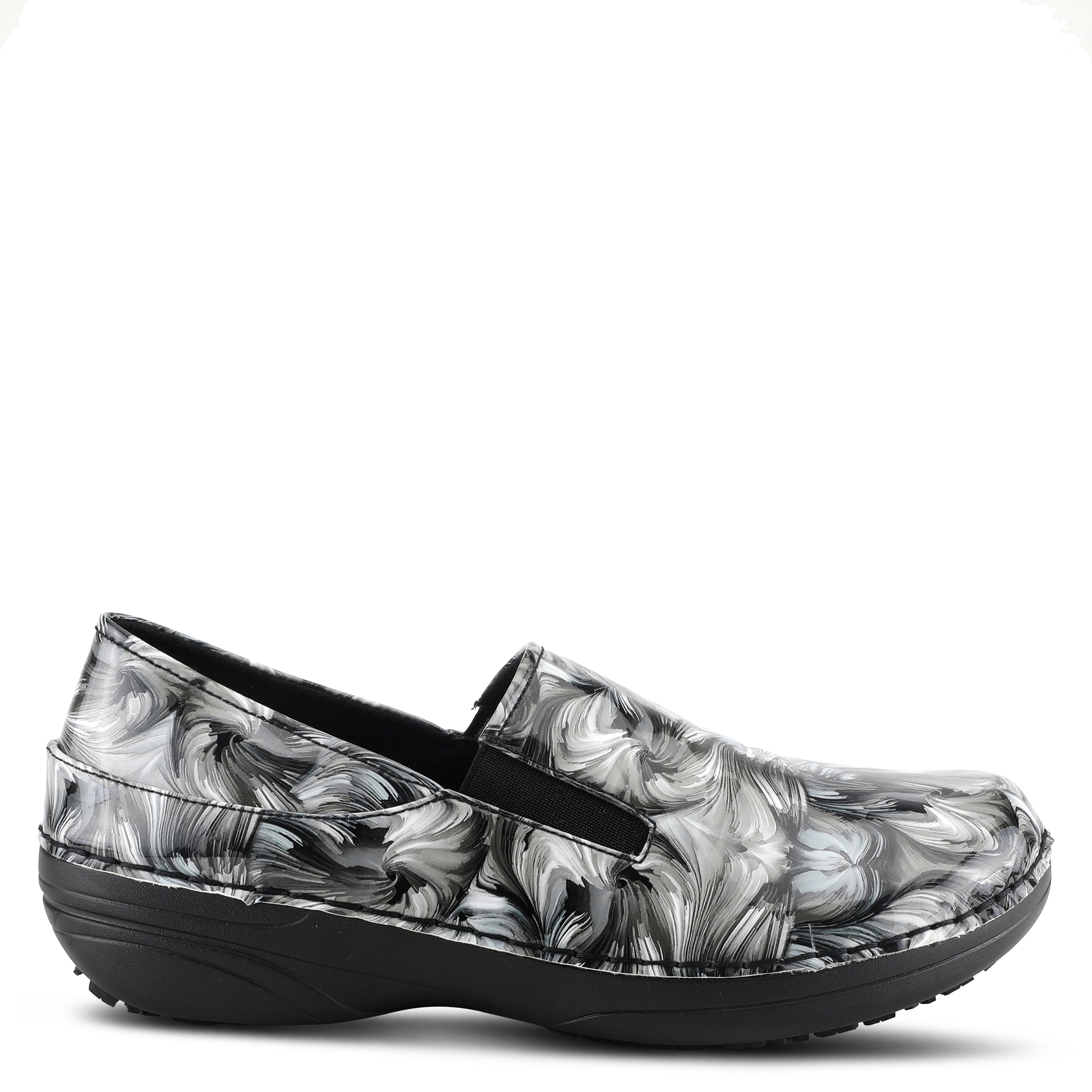 Spring Step Professional SPRING STEP PROFESSIONAL FERRARA-FLOW SLIP-ON SHOES slip-on shoe in black multi with slip-resistant outsole