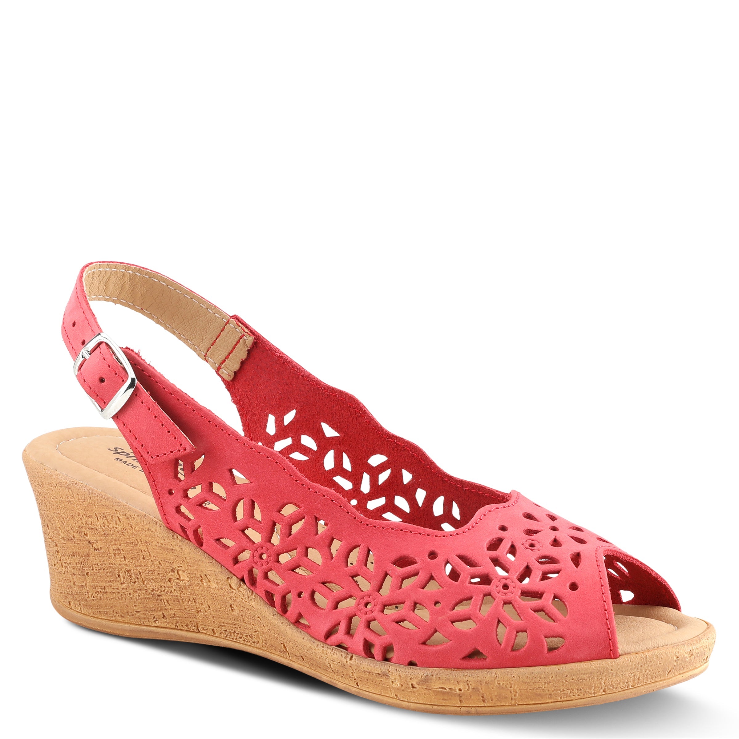 Spring Step SPRING STEP FOOTSIE SLINGBACK SANDALS sandal in red with comfortable everyday design