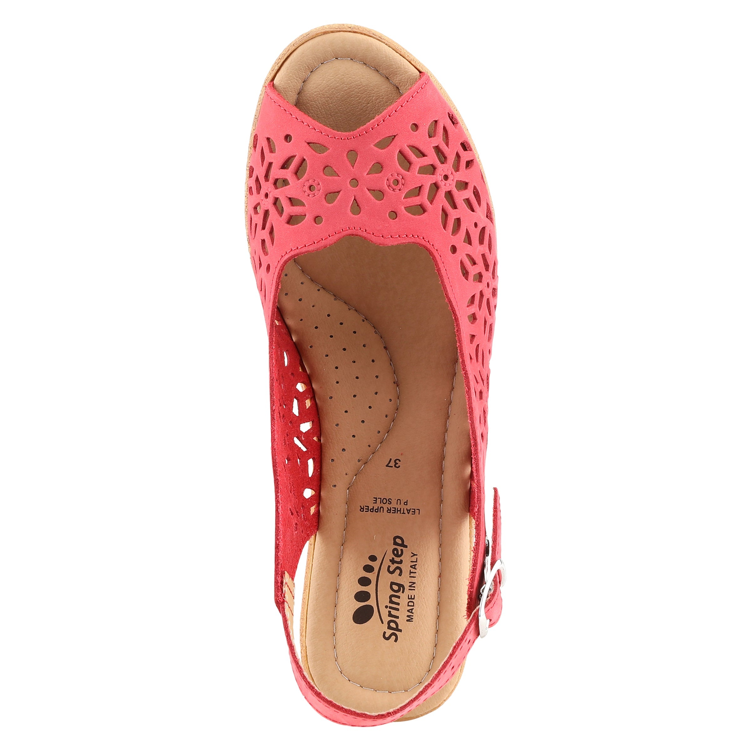 Spring Step SPRING STEP FOOTSIE SLINGBACK SANDALS sandal in red with comfortable everyday design