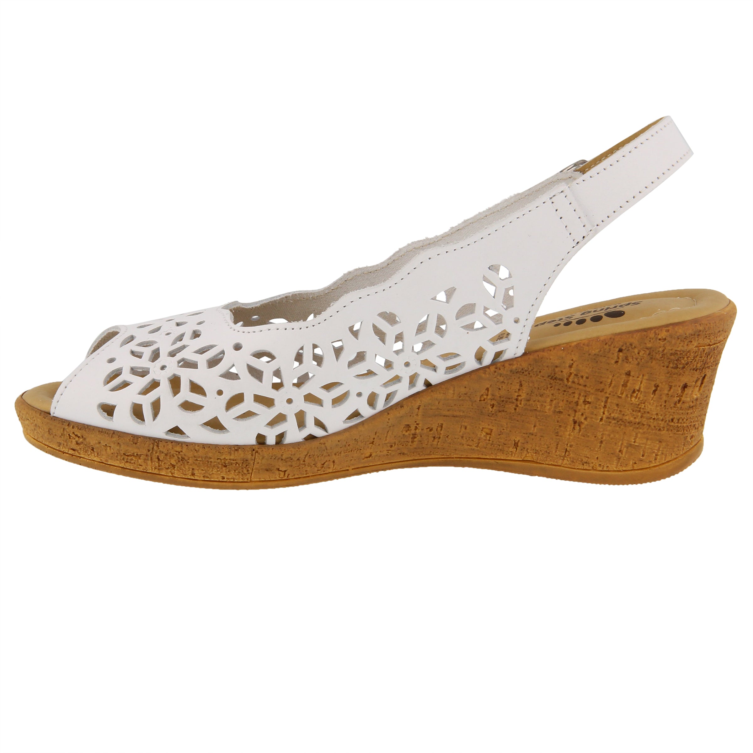 Spring Step SPRING STEP FOOTSIE SLINGBACK SANDALS sandal in white with comfortable everyday design