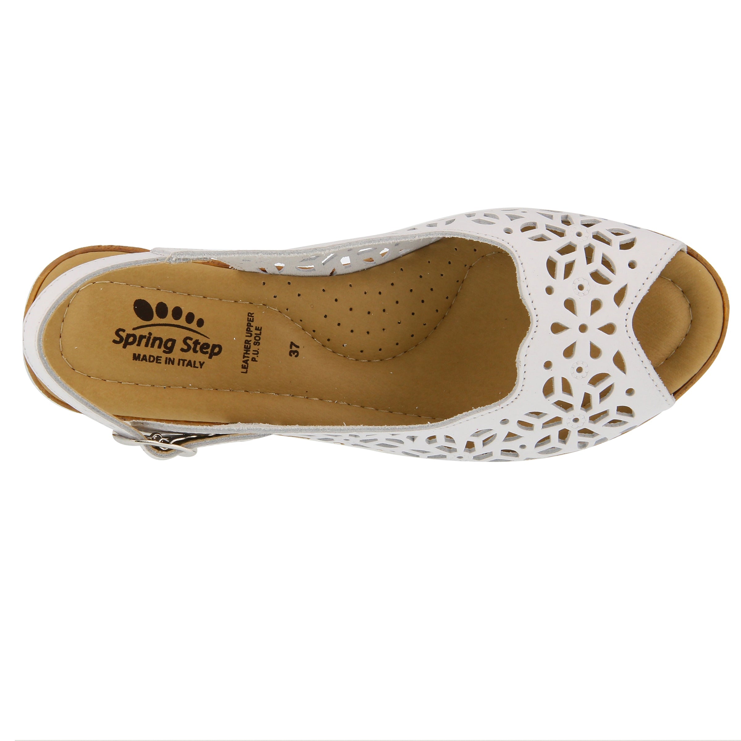 Spring Step SPRING STEP FOOTSIE SLINGBACK SANDALS sandal in white with comfortable everyday design