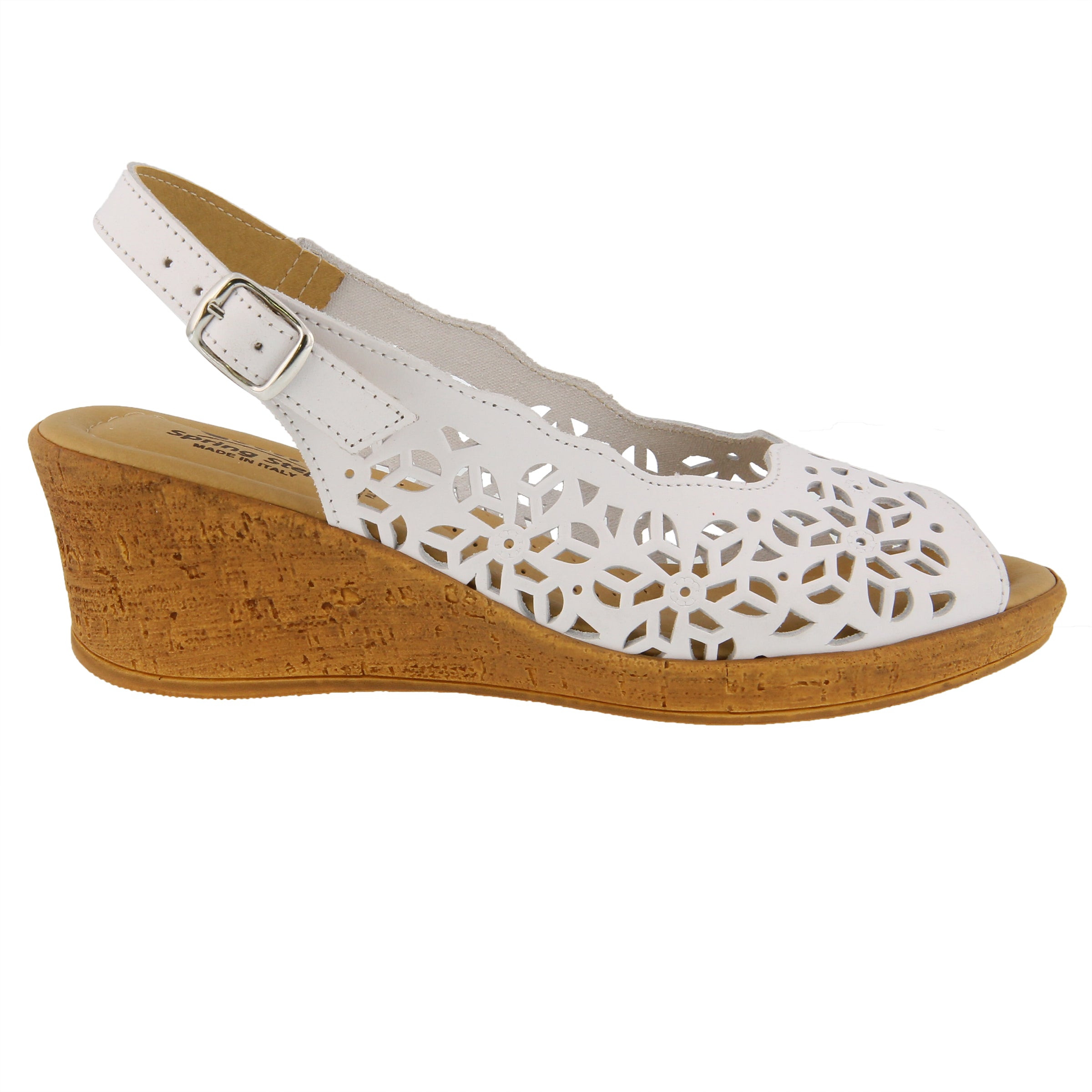 Spring Step SPRING STEP FOOTSIE SLINGBACK SANDALS sandal in white with comfortable everyday design