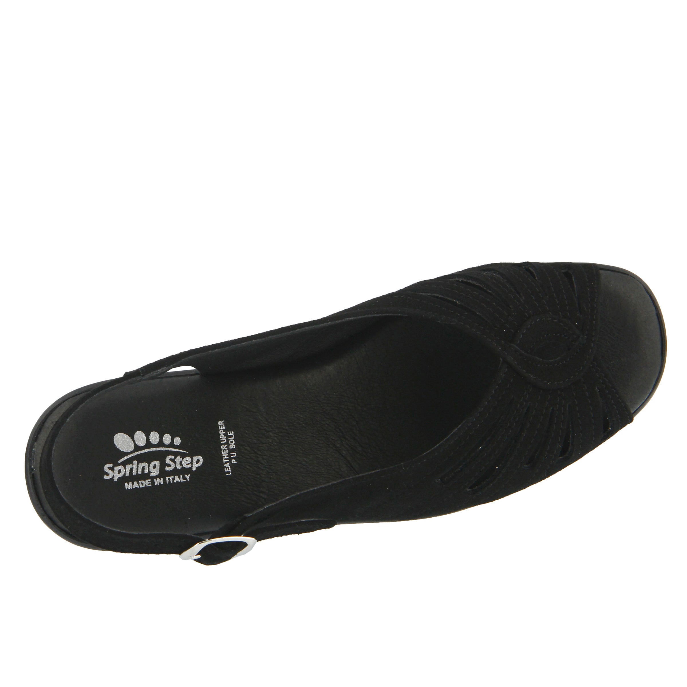 Spring Step SPRING STEP GAIL SANDAL sandal in black with comfortable everyday design