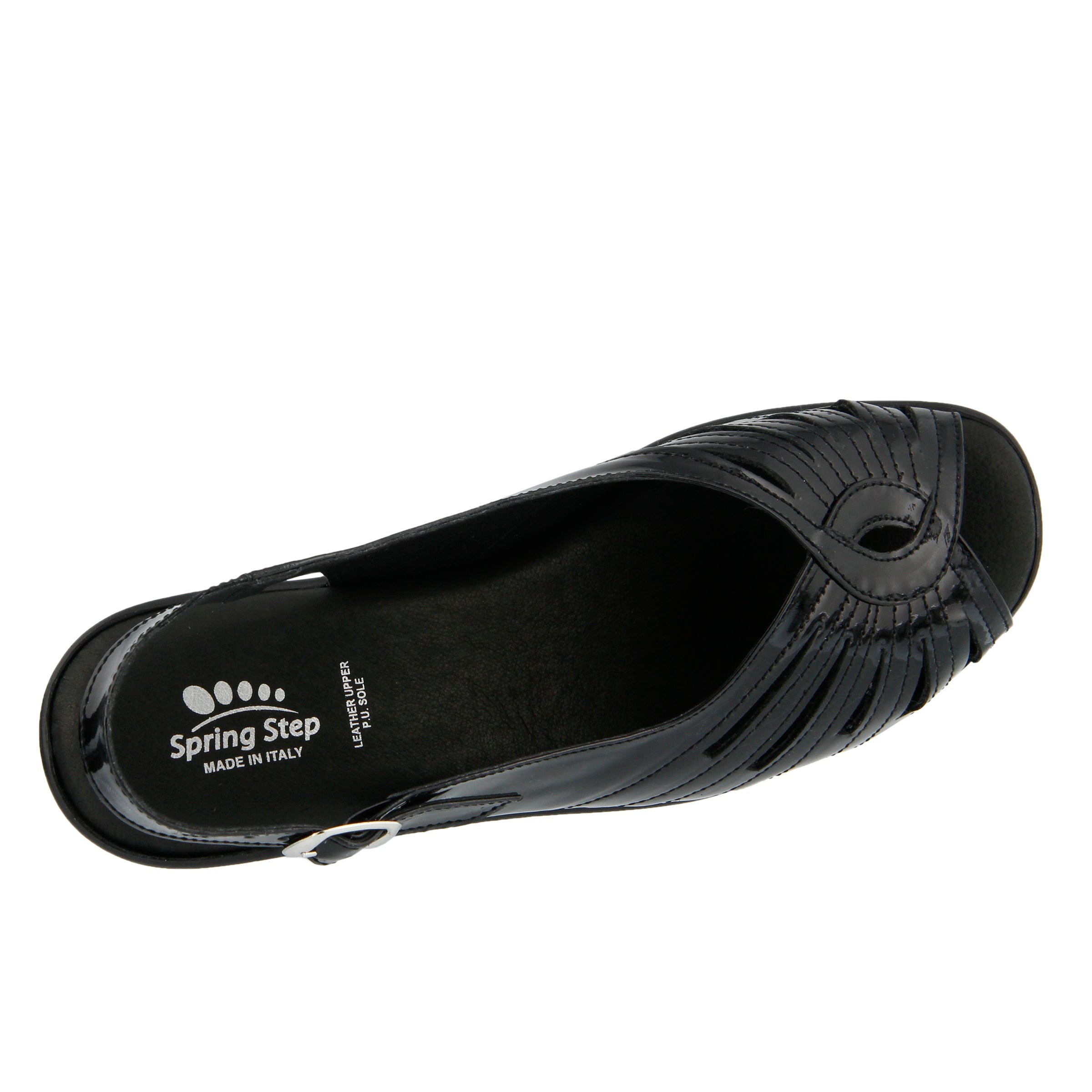 Spring Step SPRING STEP GAIL SANDAL sandal in black nubuck with comfortable everyday design